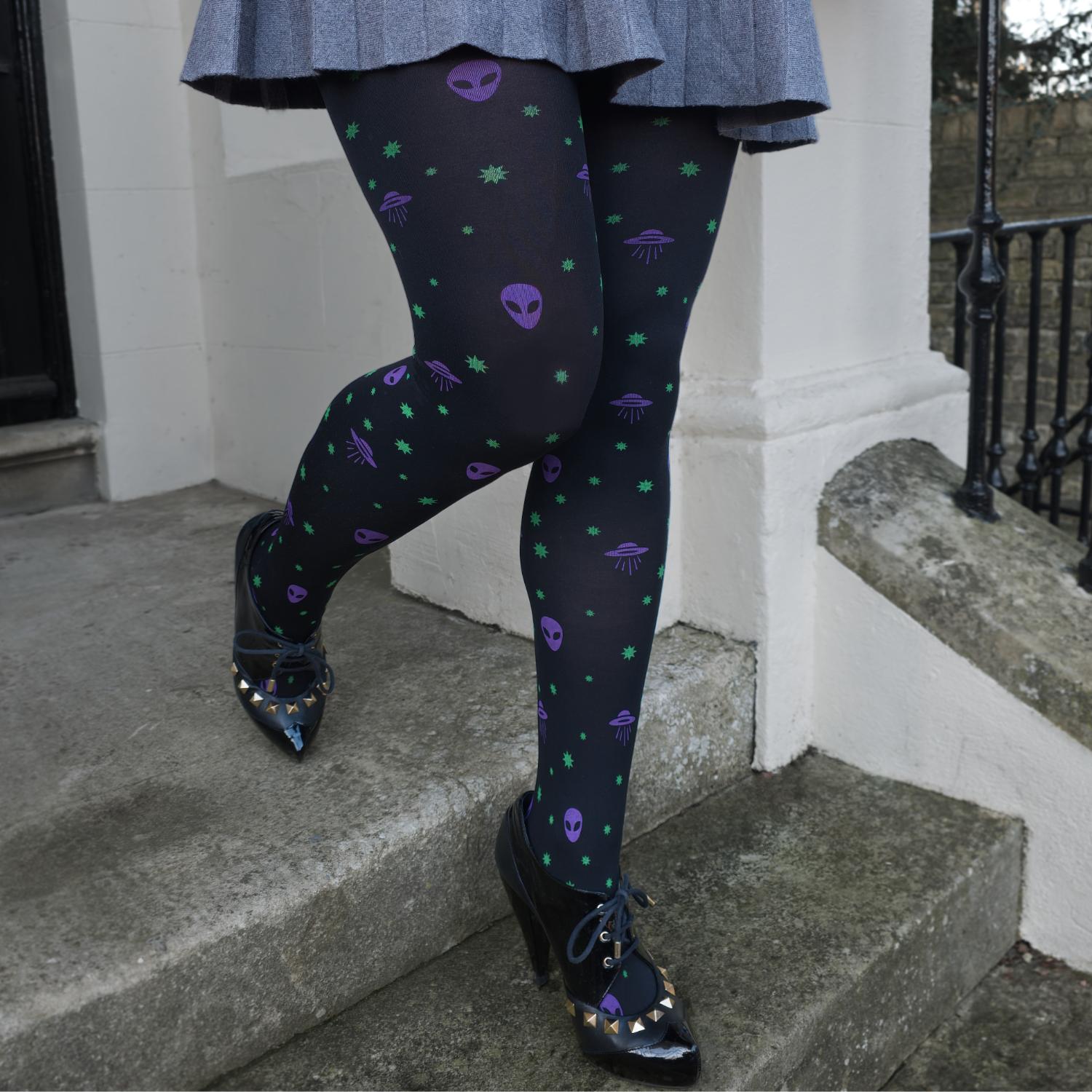 Opaque 80 Den Tights - Aliens – Snag US