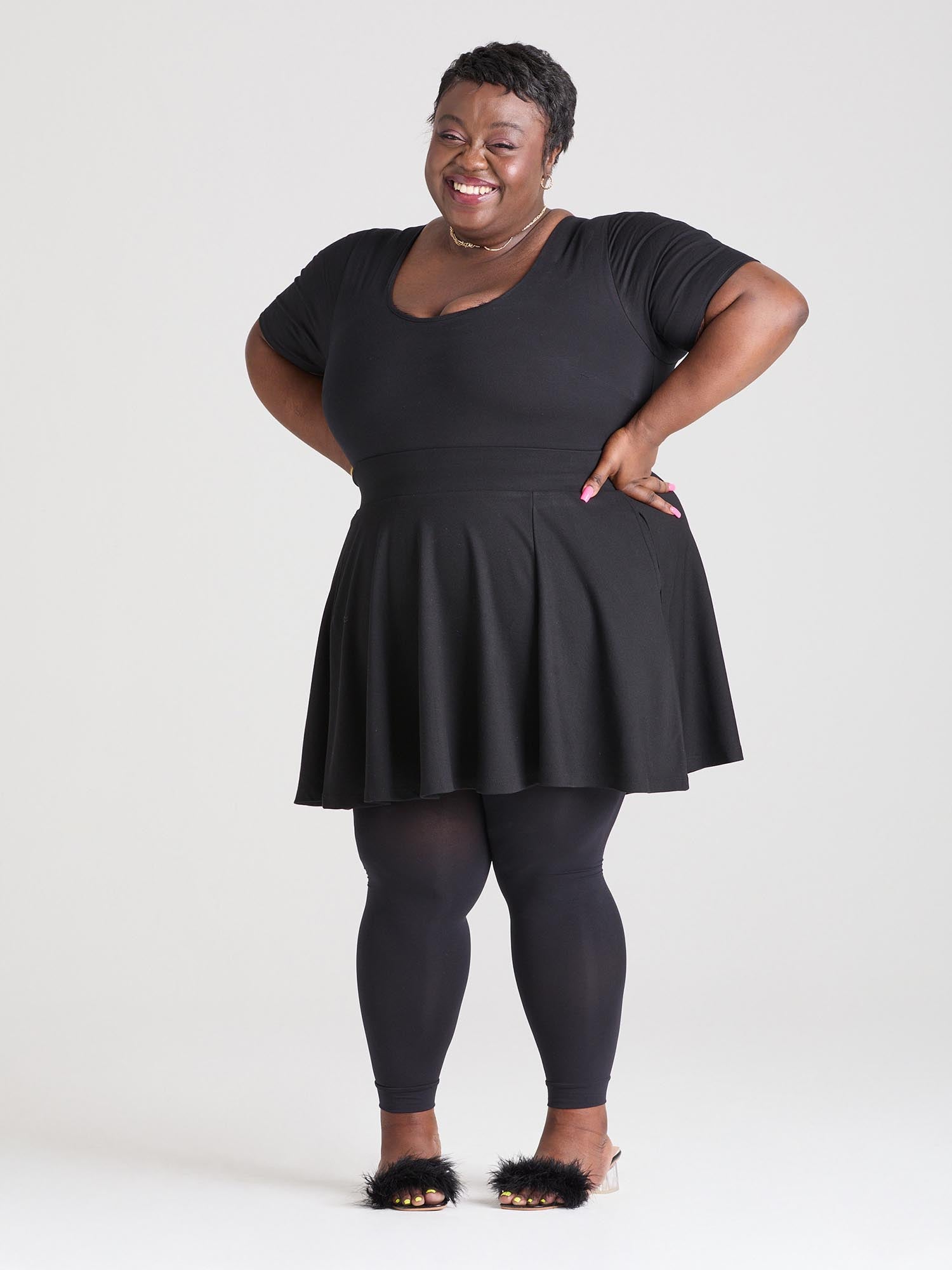 Footless Tights - Black