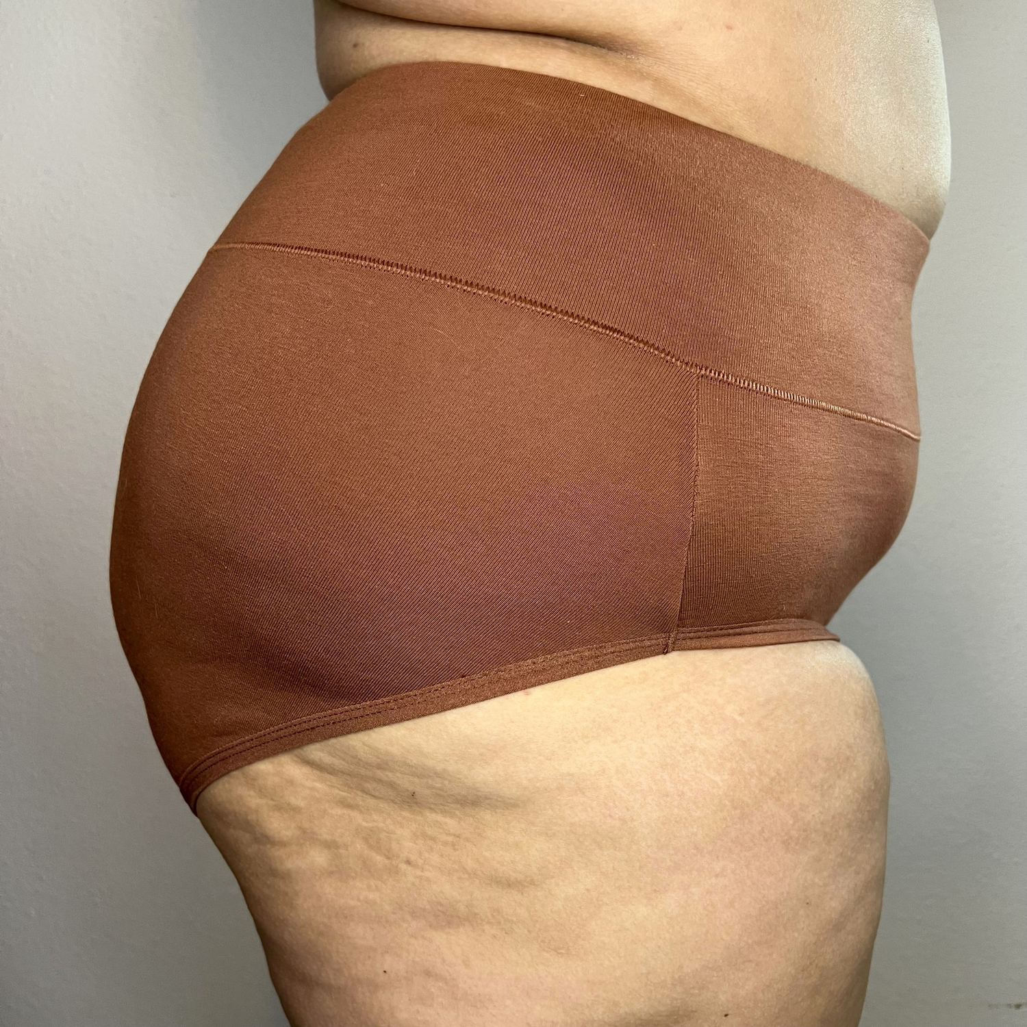 Organic Cotton Full Brief Panties - Root Beer