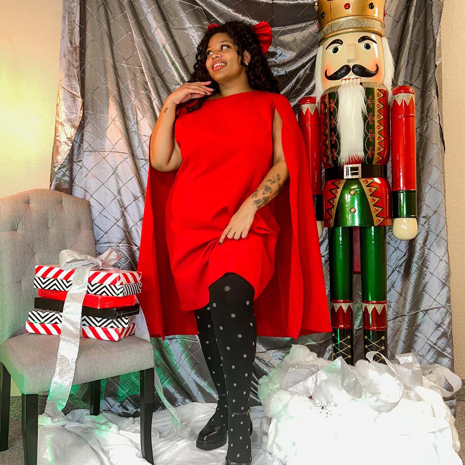 Christmas Tights - Polka Bear