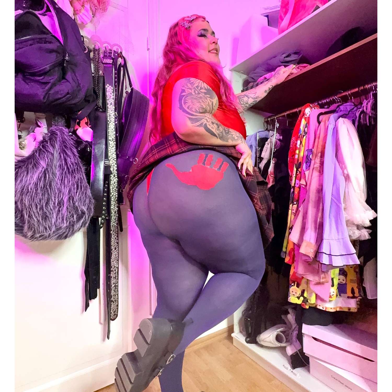 80 Denier Crotchless Tights - Brat