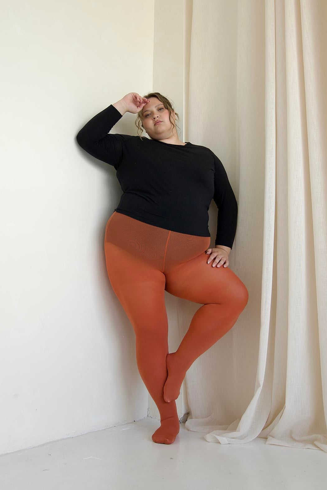 Super Opaque 120 Den Tights - Pumpkin Spice