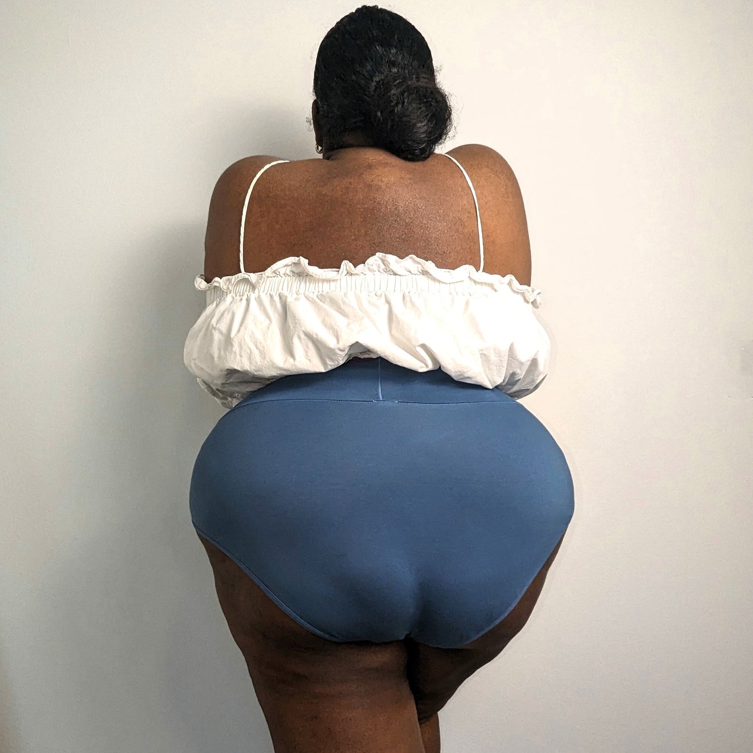 Organic Cotton Full Brief Panties - Denim