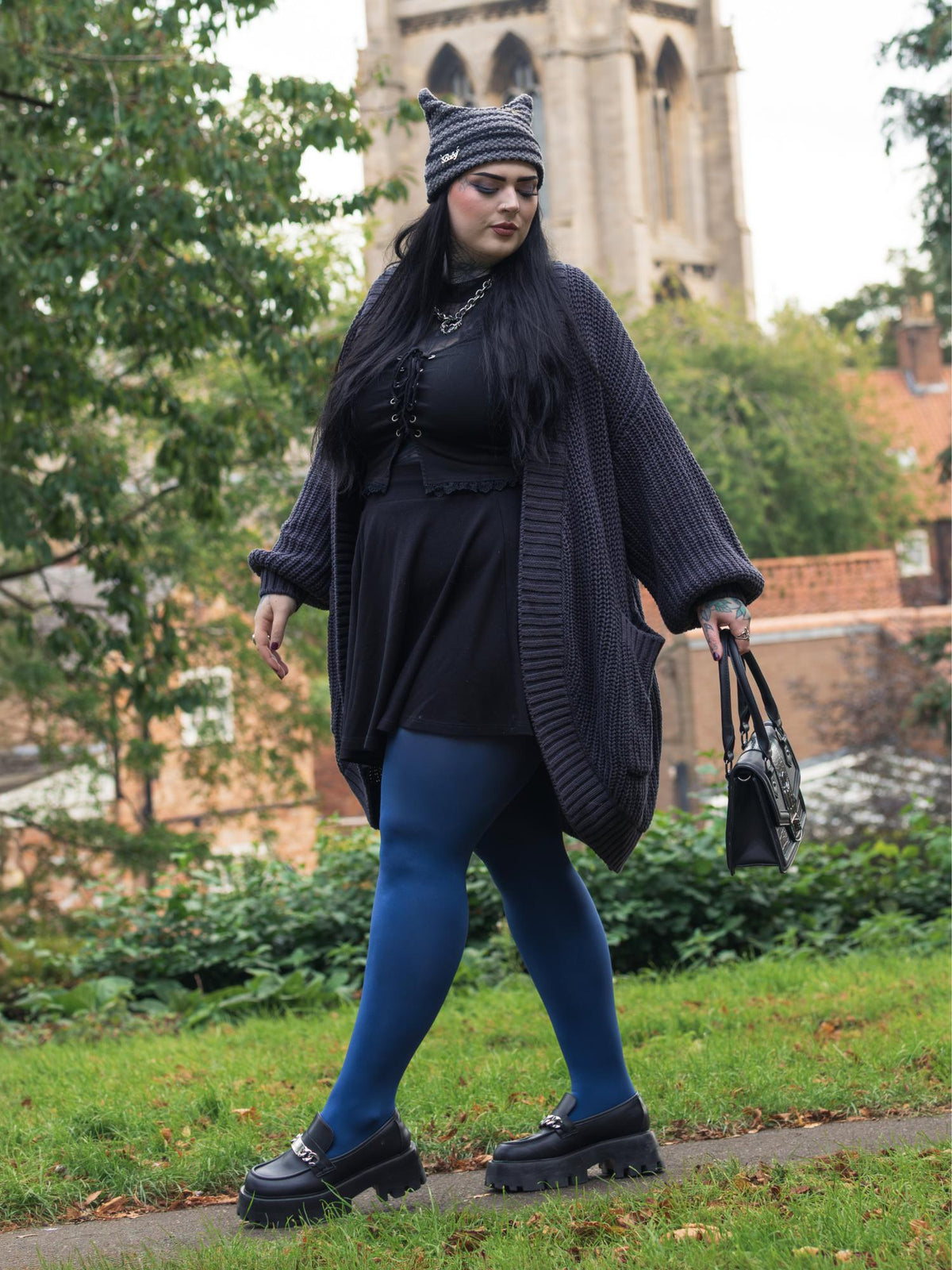 Super Opaque 120 Den Tights - Kraken's Breath