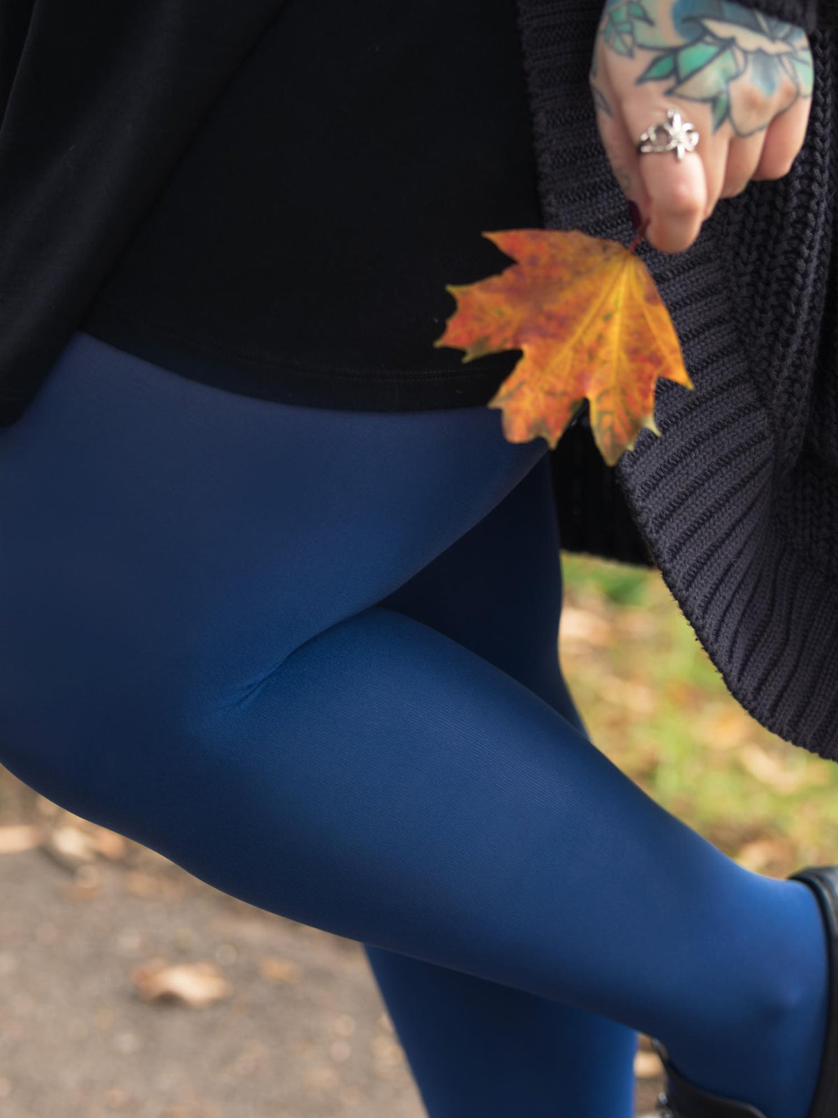 Super Opaque 120 Den Tights - Kraken's Breath