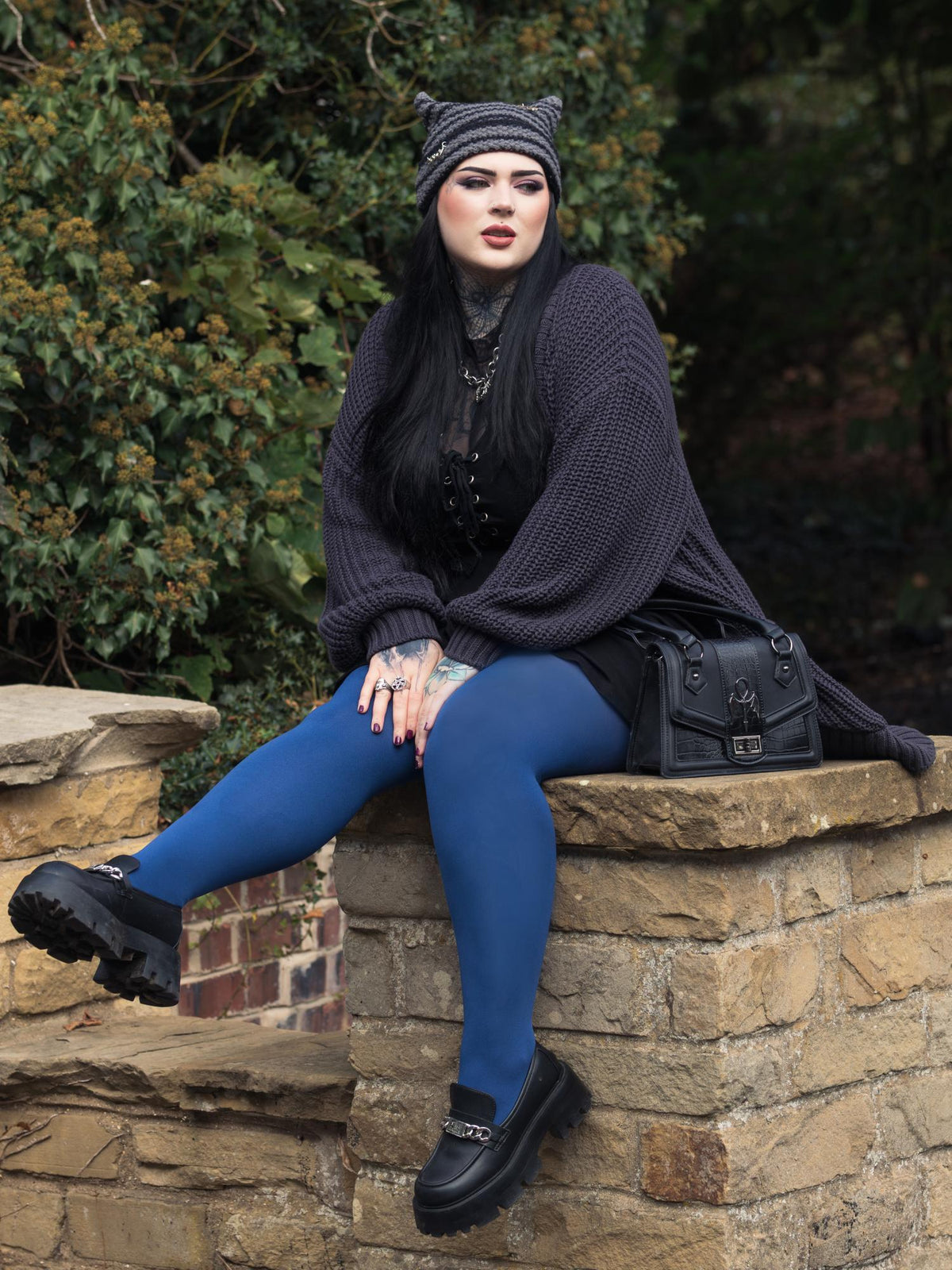 Super Opaque 120 Den Tights - Kraken's Breath