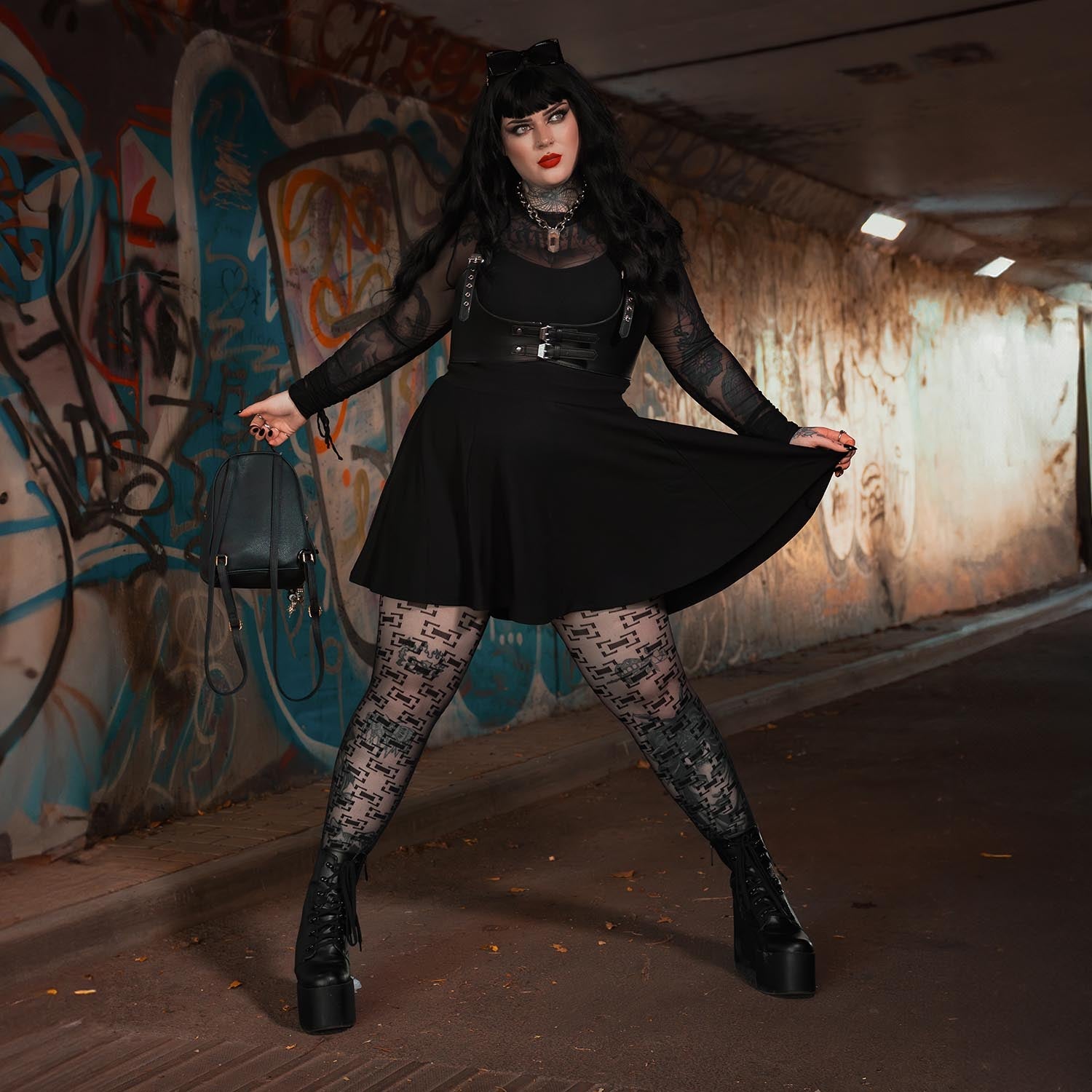 ladies dress tights 11 Fashionable Ways to Style Black Tights With a Dress, According to Fashion Editors