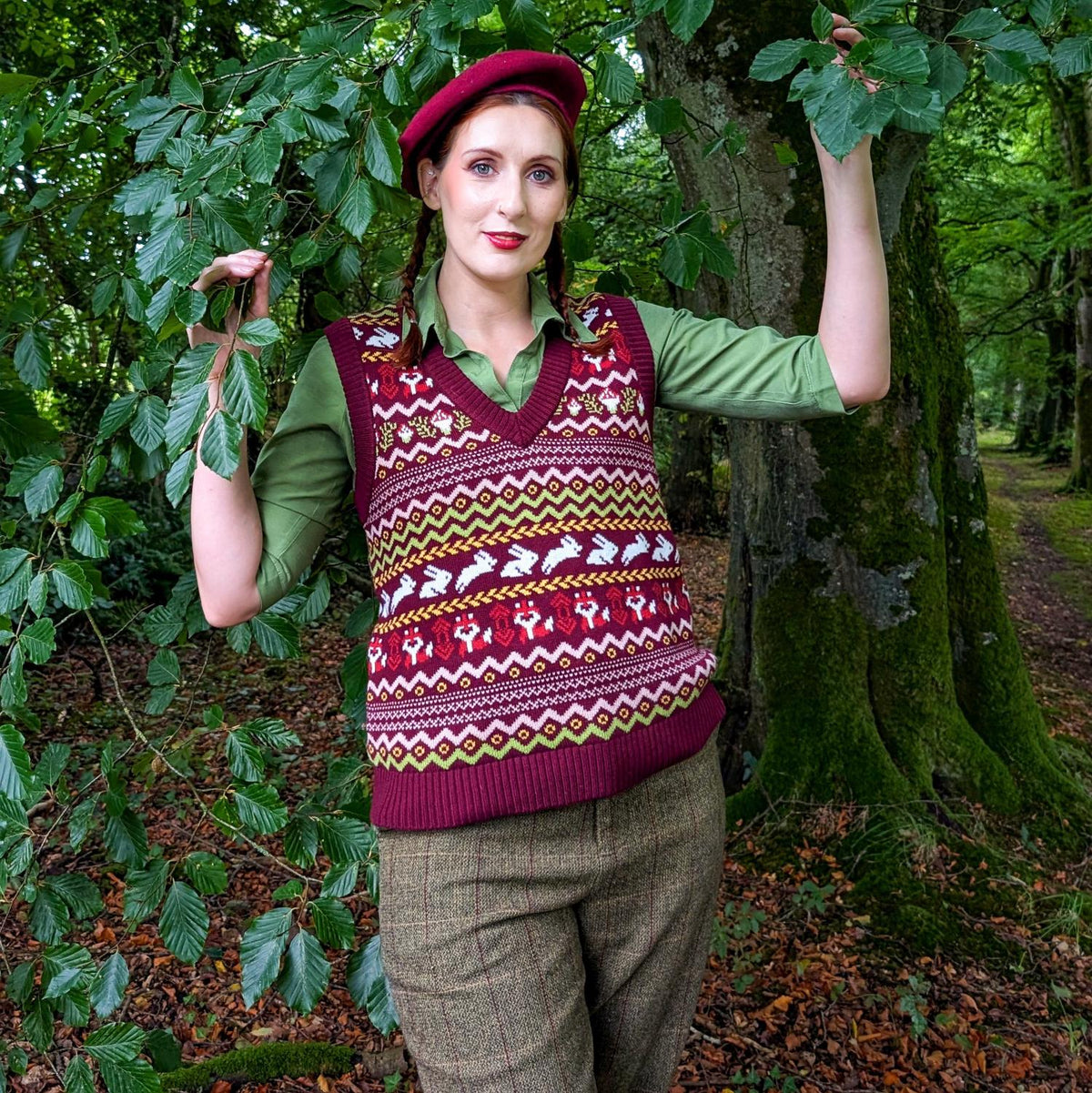 Fair Isle Vest - Woodland Adventure - Multi Color