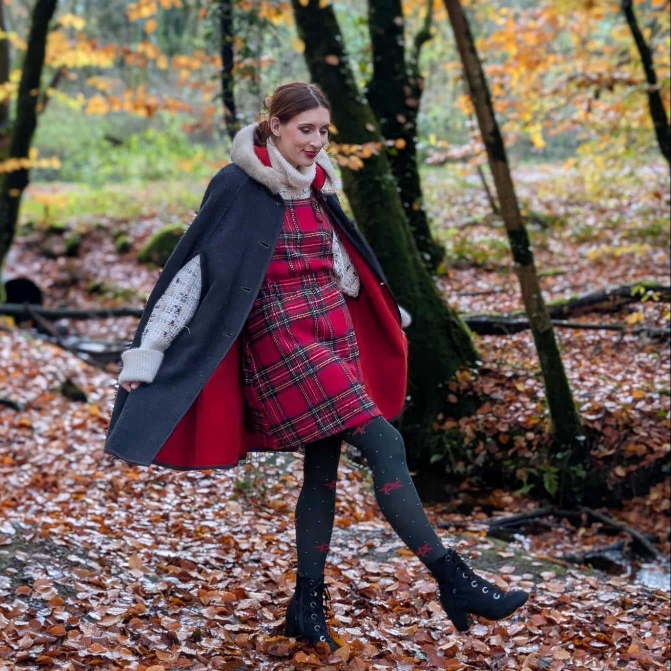 80 Denier Opaque Tights - Woodland Magick