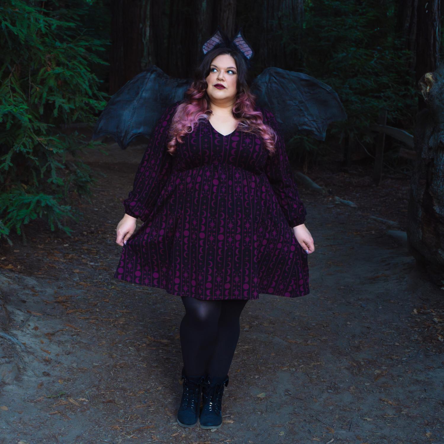 black dress burgundy tights Babydoll | Moon & Stars Halloween Dress Love Lace Maxi Dress: YGroup_10184 Size:size 7