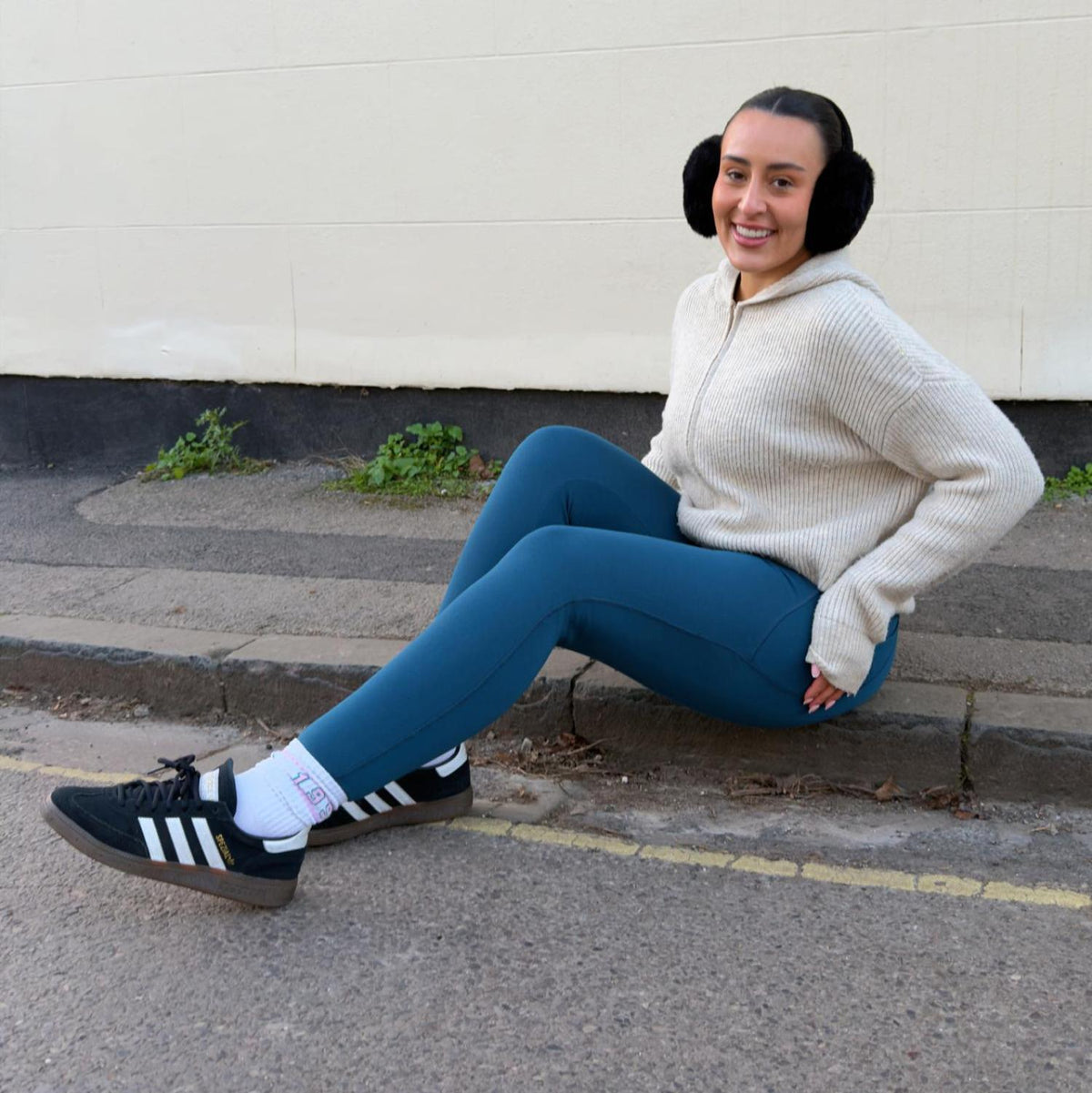 Squat Proof Leggings - Bone China