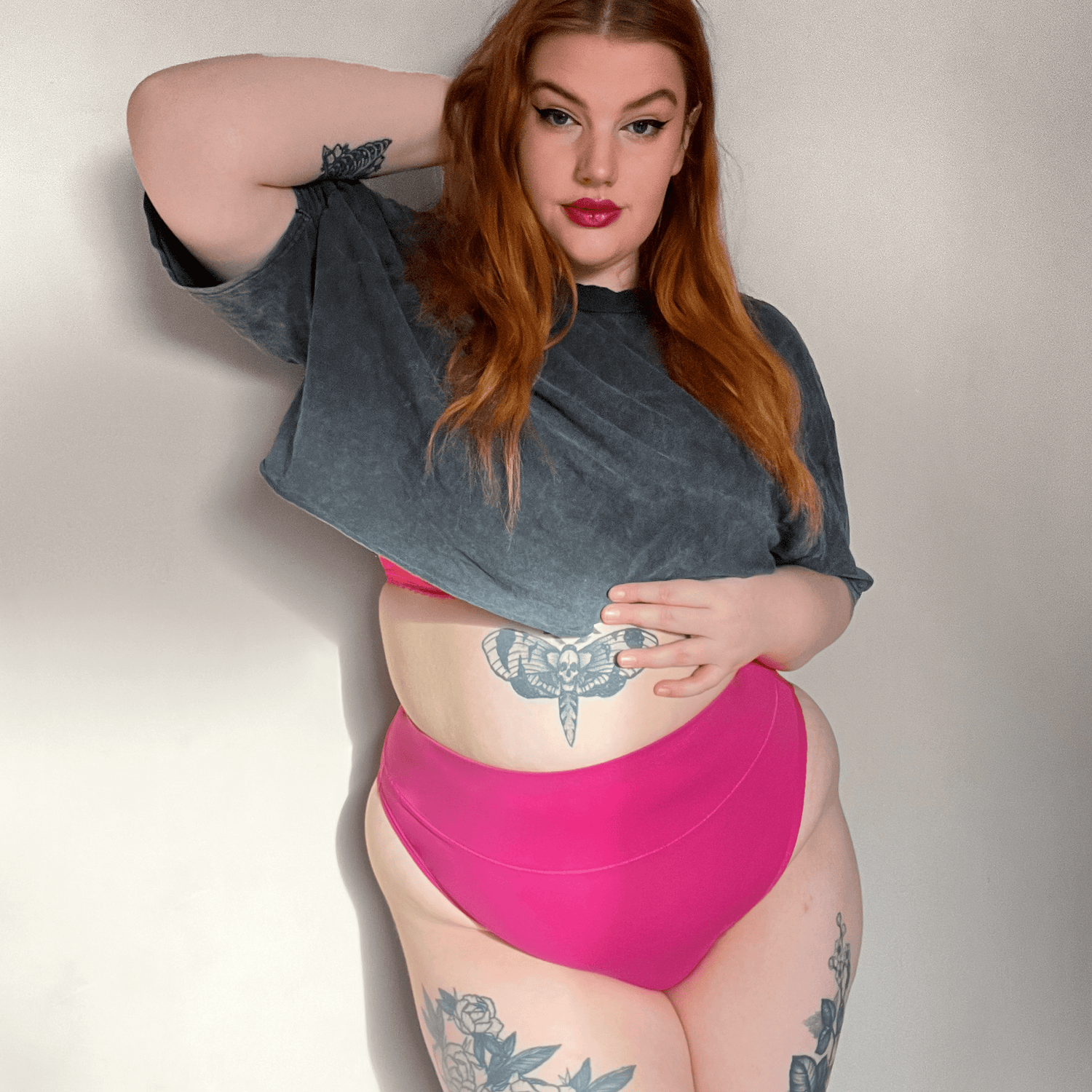 Organic Cotton Super High Leg Panties - Barbara