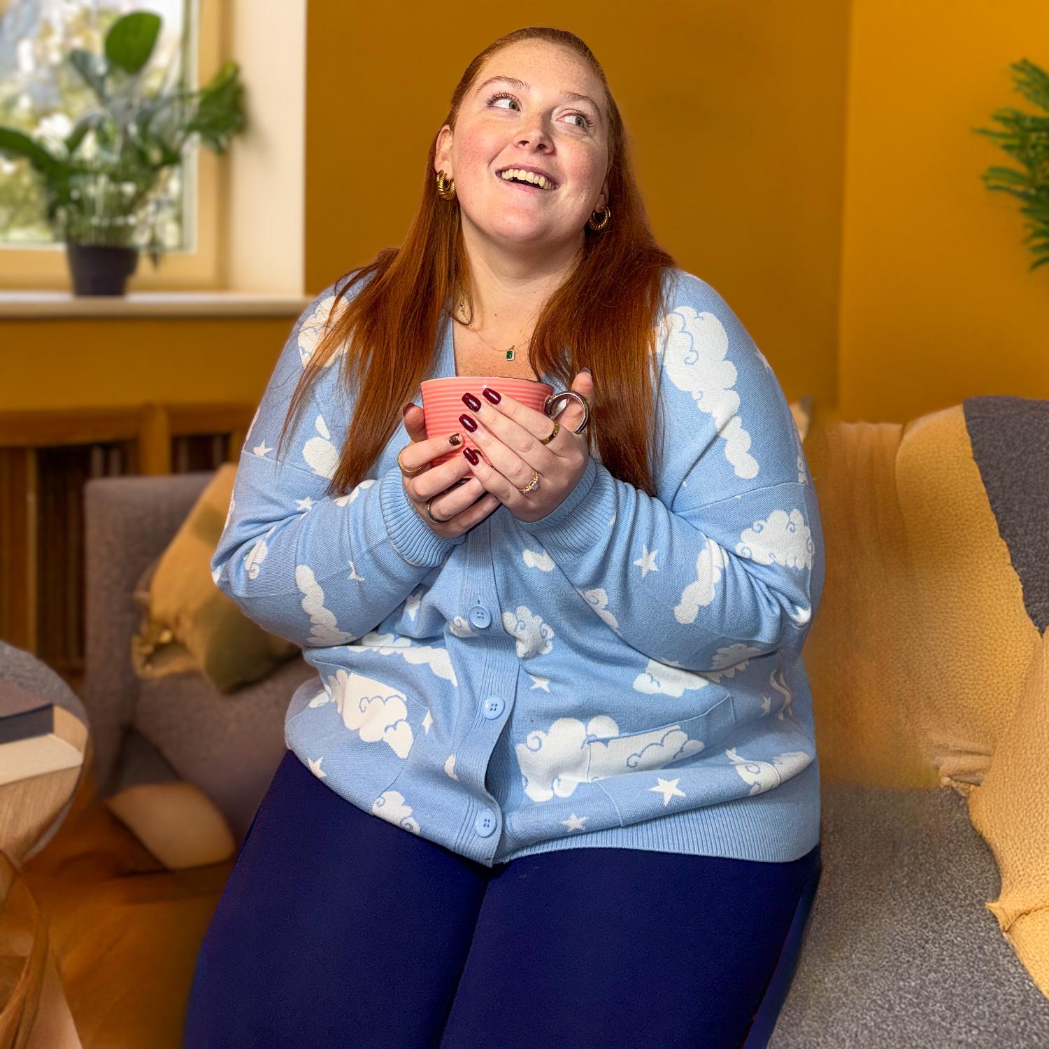 Cotton Rich Cardigan - Cloud