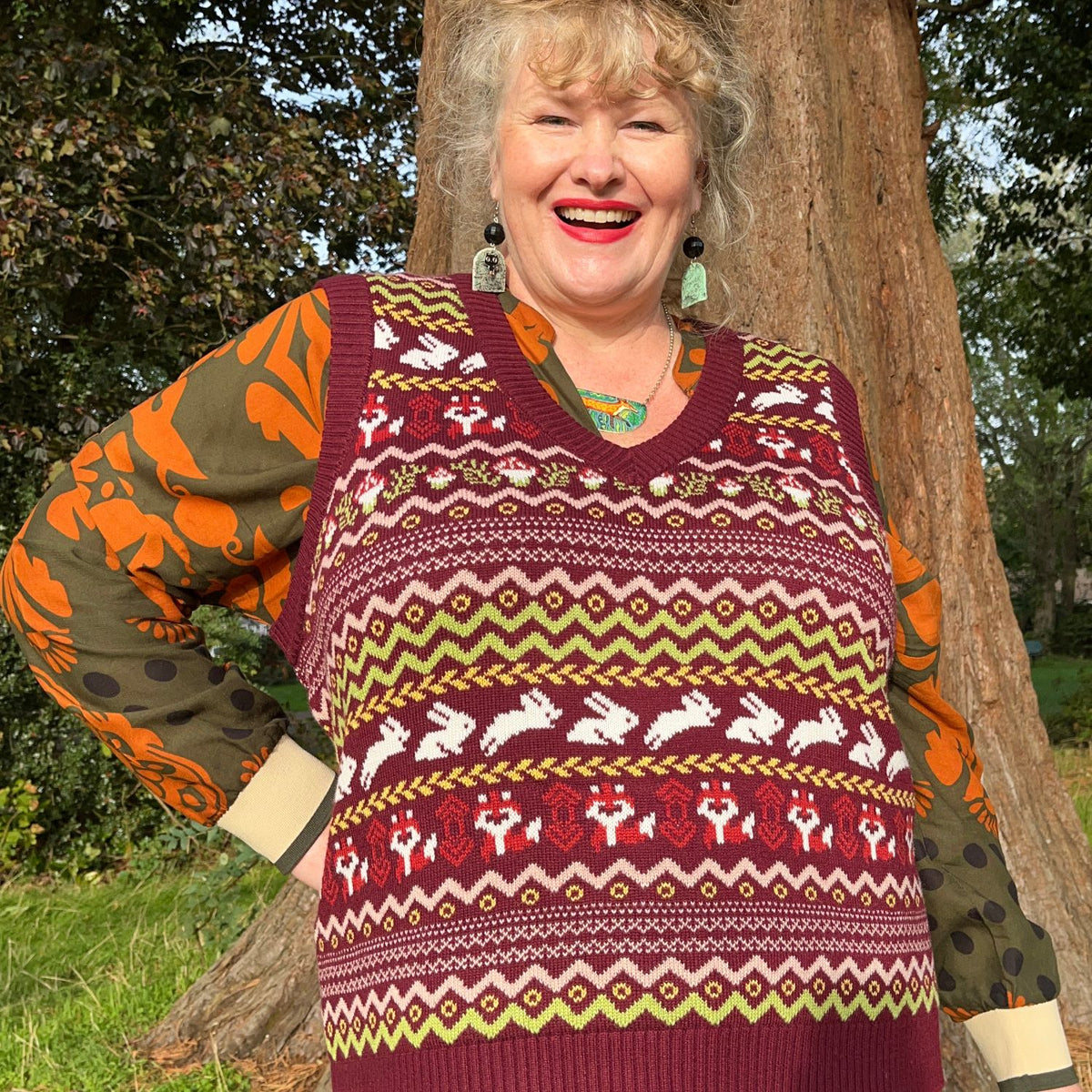 Fair Isle Vest - Woodland Adventure - Multi Color