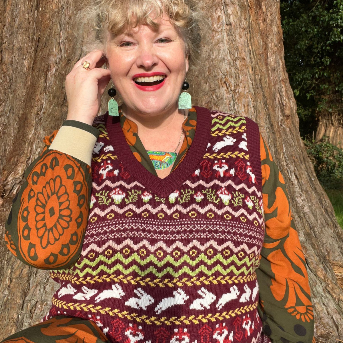Fair Isle Vest - Woodland Adventure - Multi Color