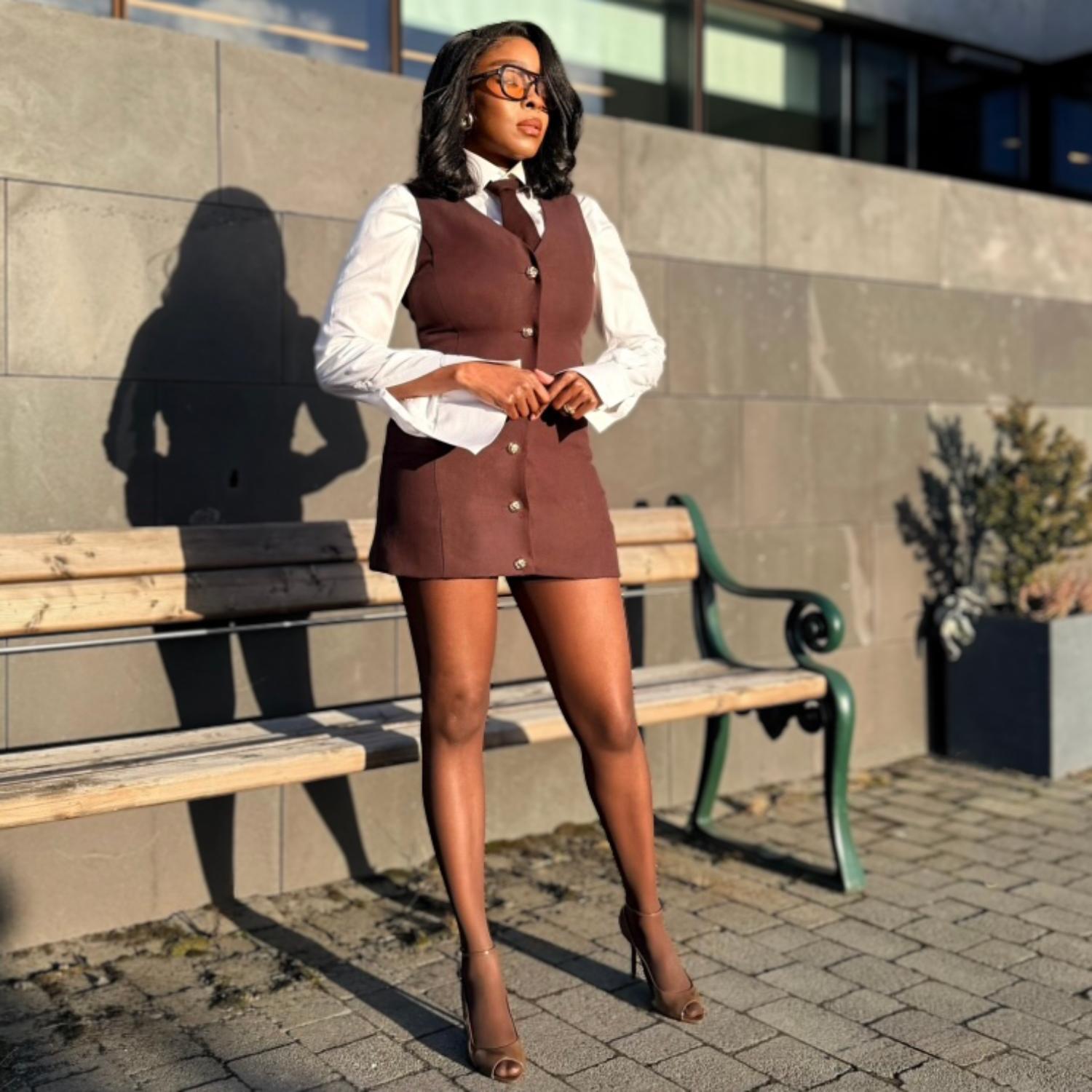 Paper Cut Tights - Praline