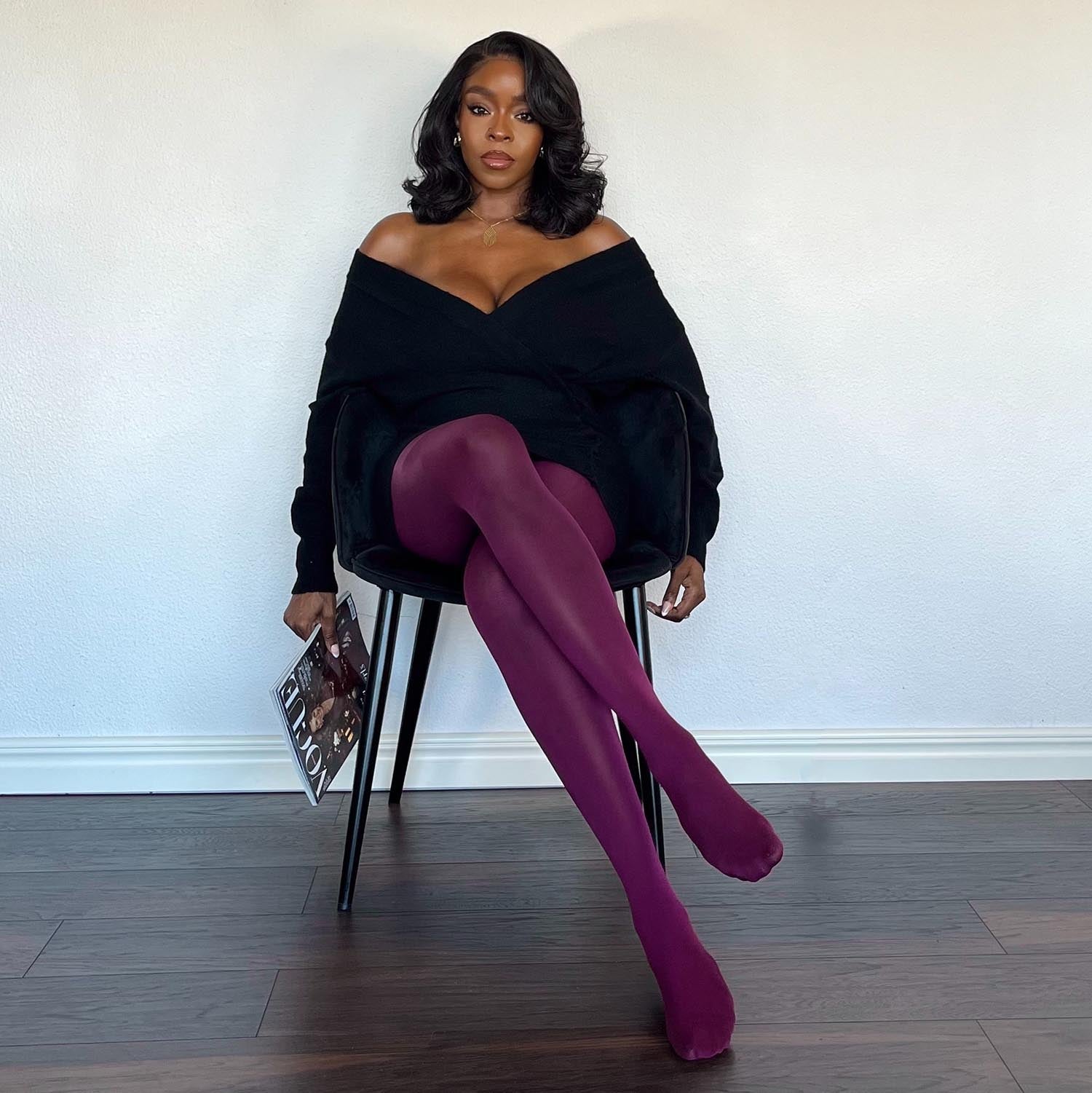 80 Denier Tights in Mulberry – Snag US