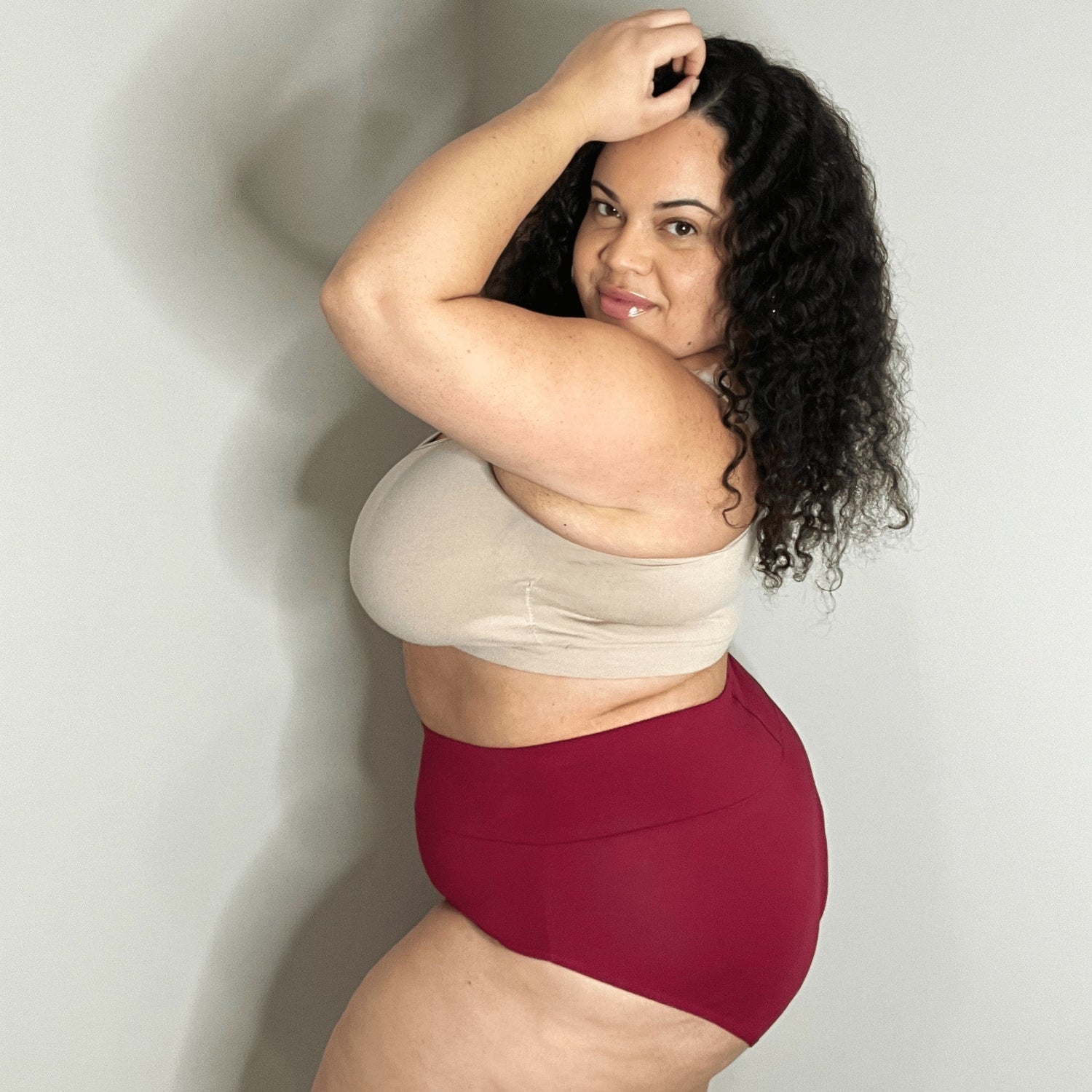 Organic Cotton Full Brief Panties - Blood Red