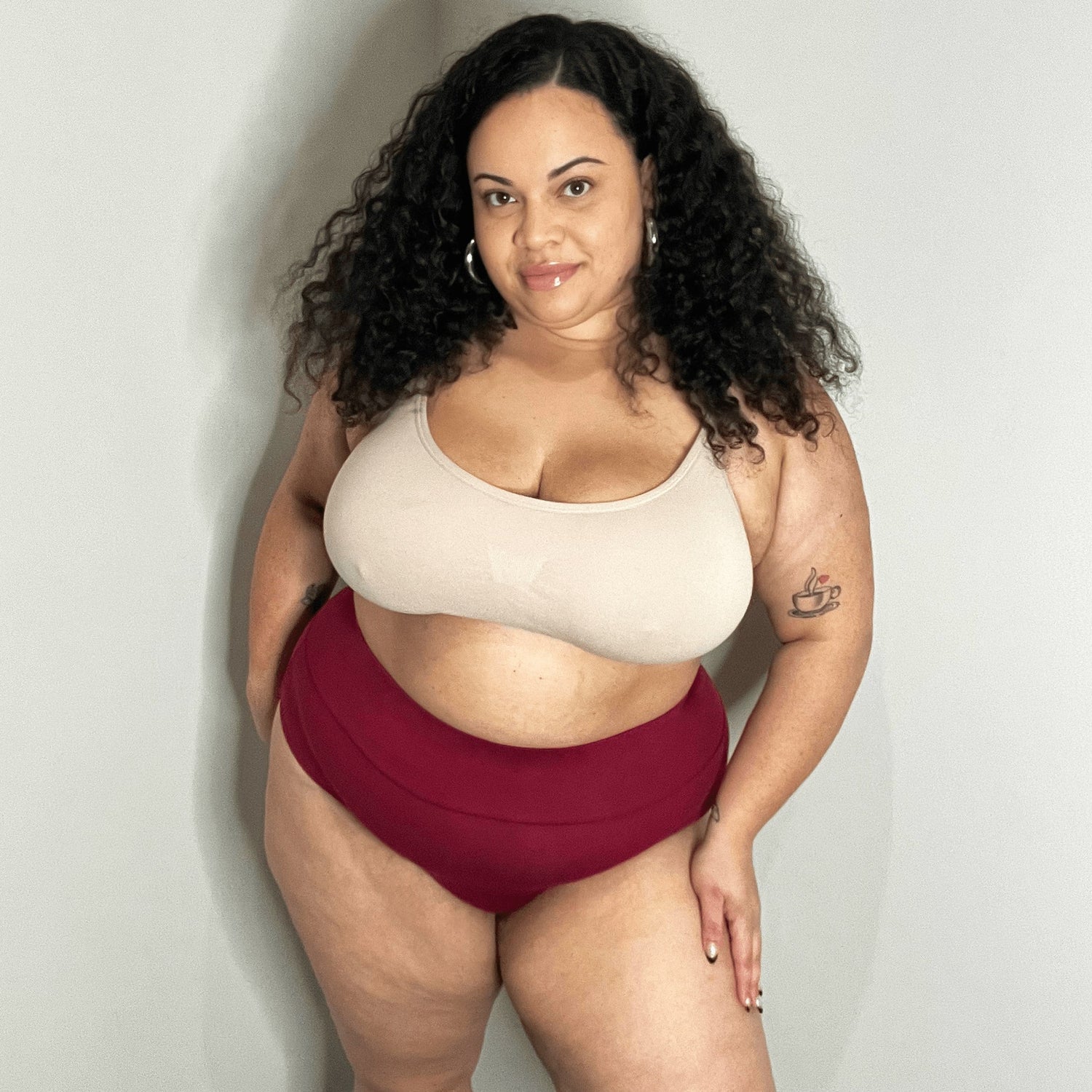 Organic Cotton Full Brief Panties - Blood Red