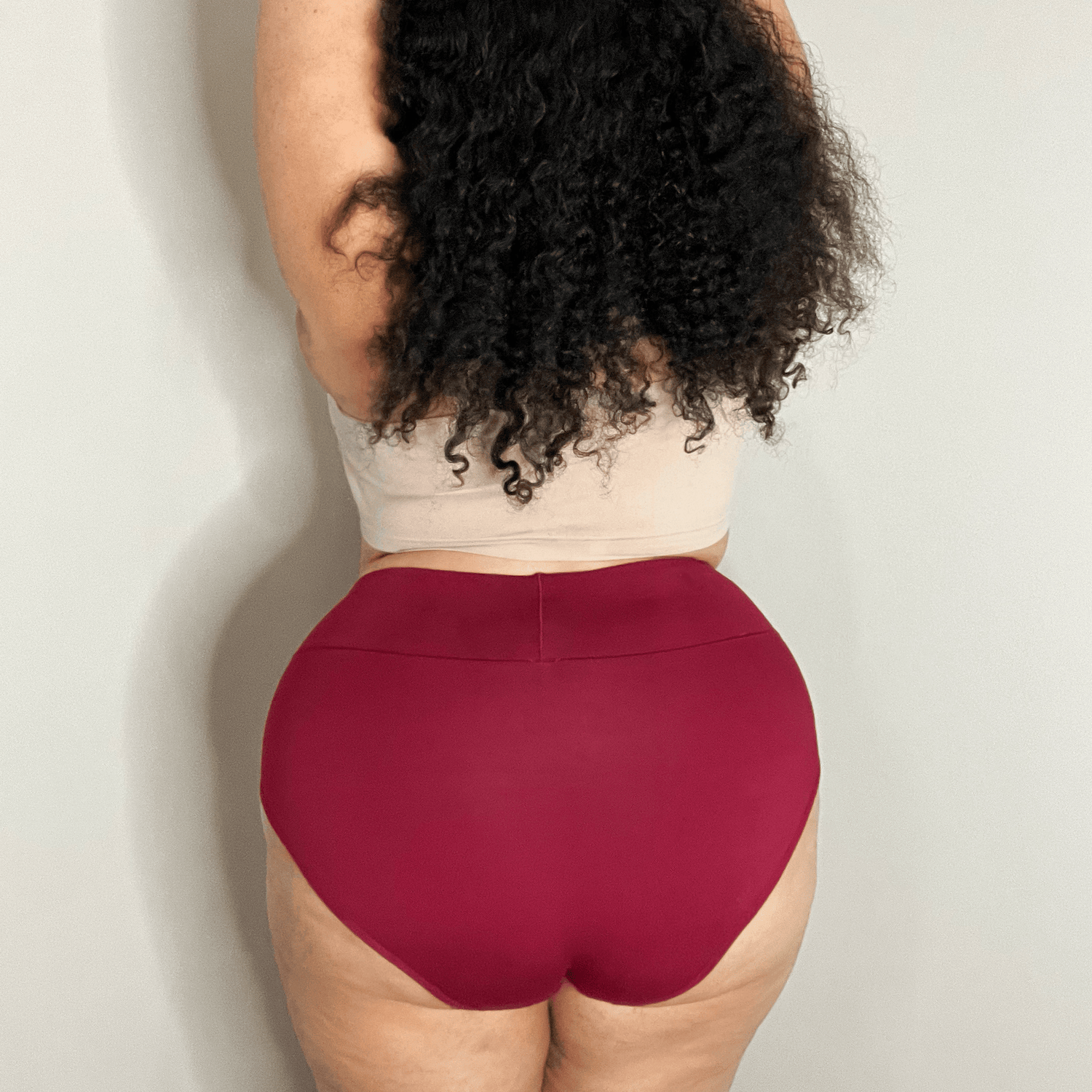 Organic Cotton Full Brief Panties - Blood Red