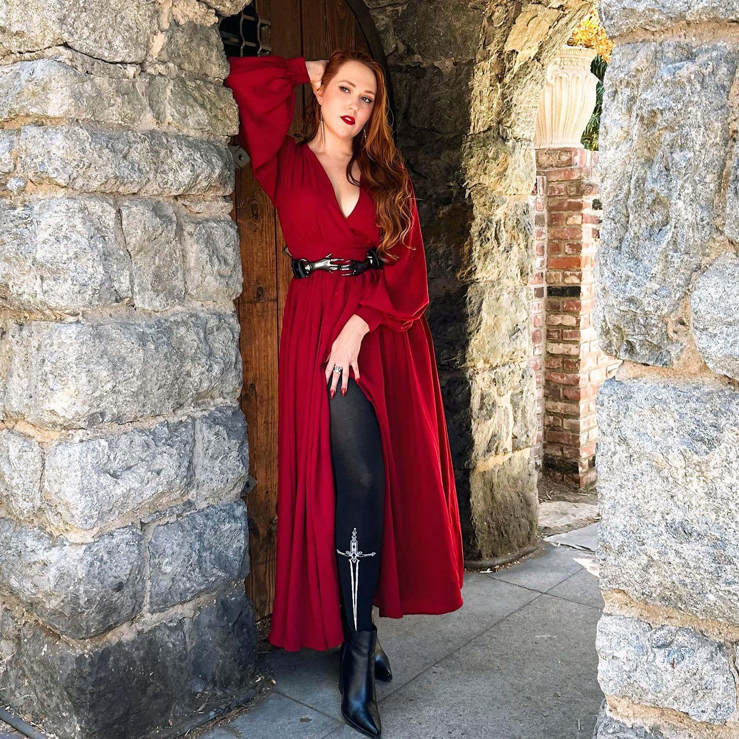 Midnight Executioner Tights | Sword Goth Tights | Snag – Snag US