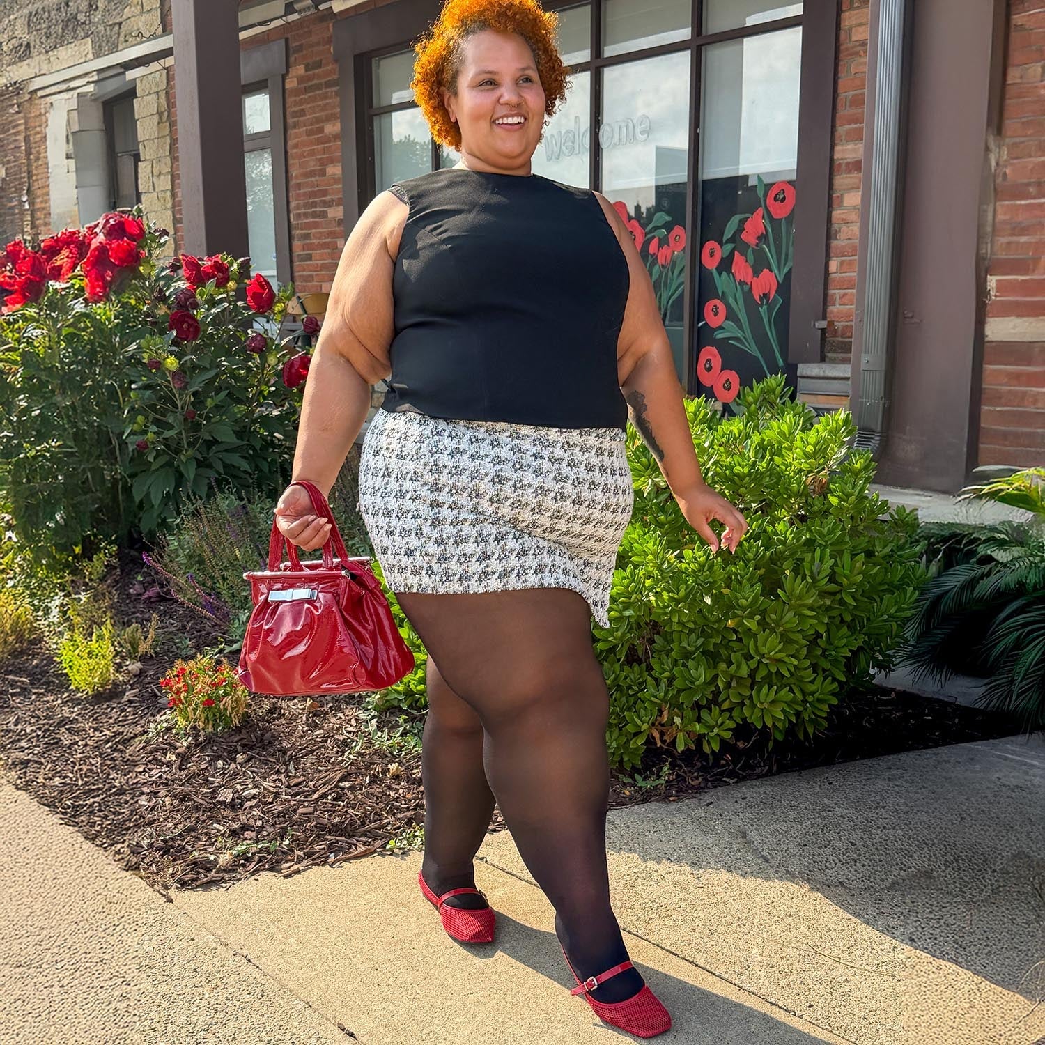 Semi-Opaque 50 Den Halo Tights - Liquorice