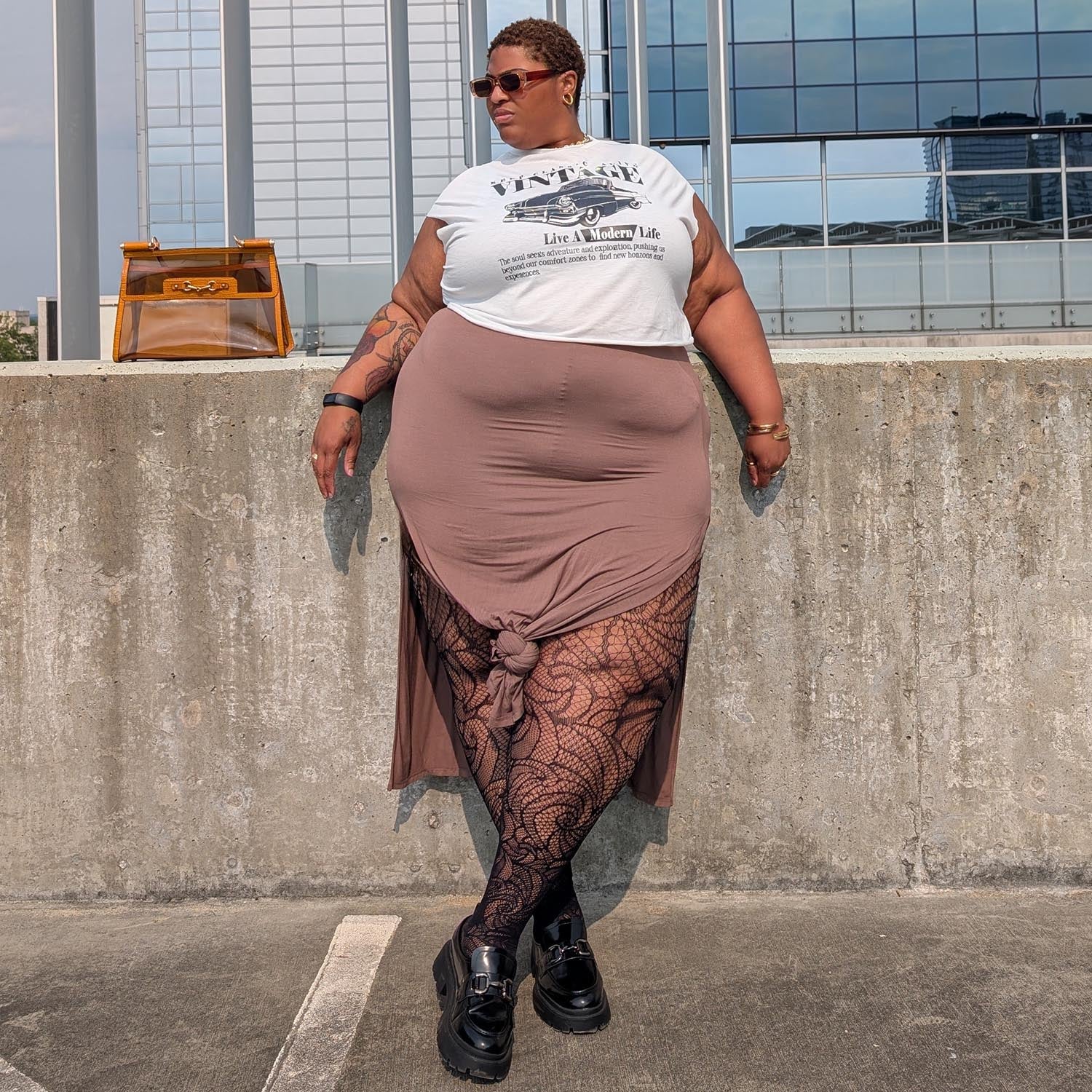 Thighs The Limit Fishnets - Timewarp - Black