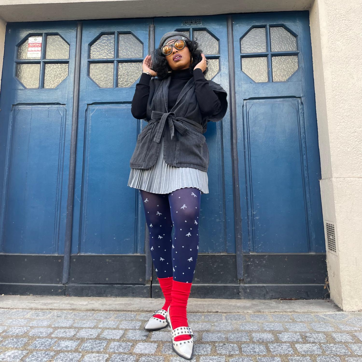 Opaque Tights - Dinky Horses