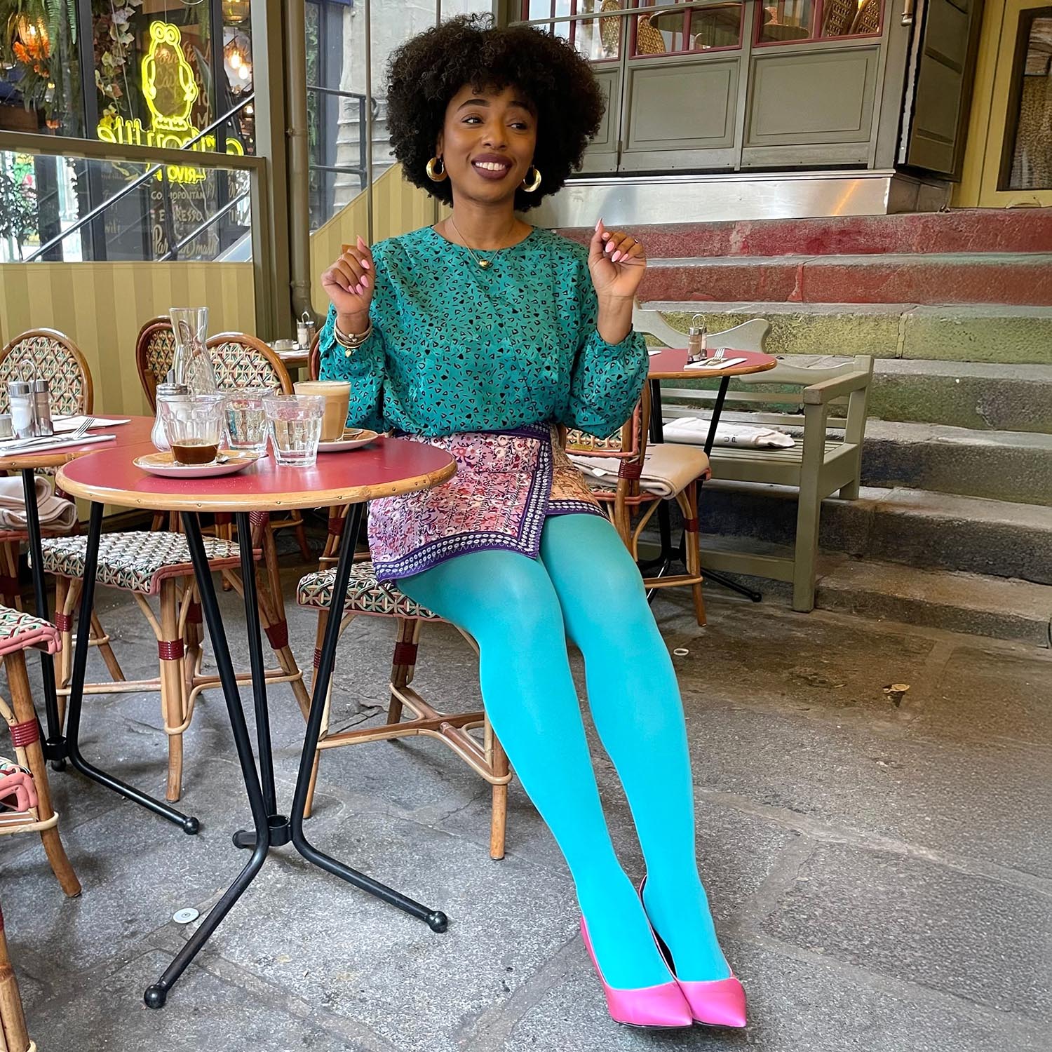 80 Denier Tights - Mosaic