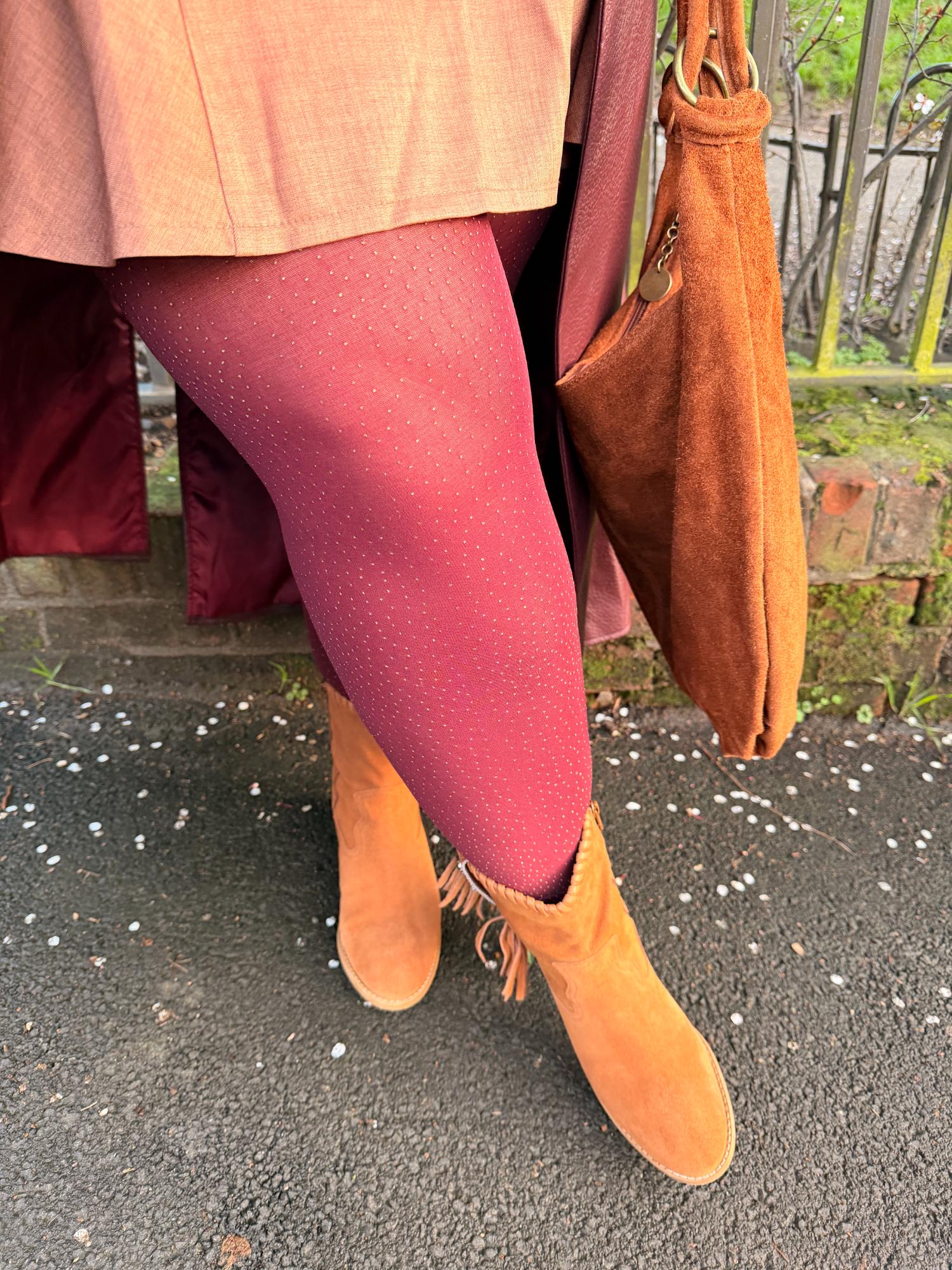 Opaque Tights - Gold Glitter