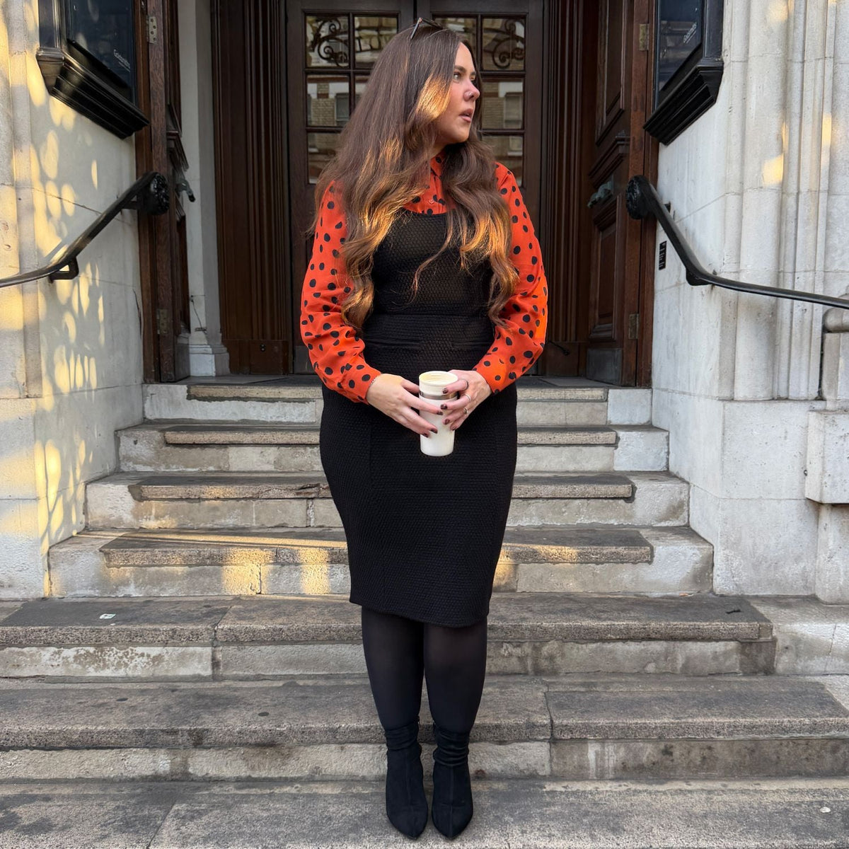 Tailored Woven Viscose Shirt - Spiced Spot