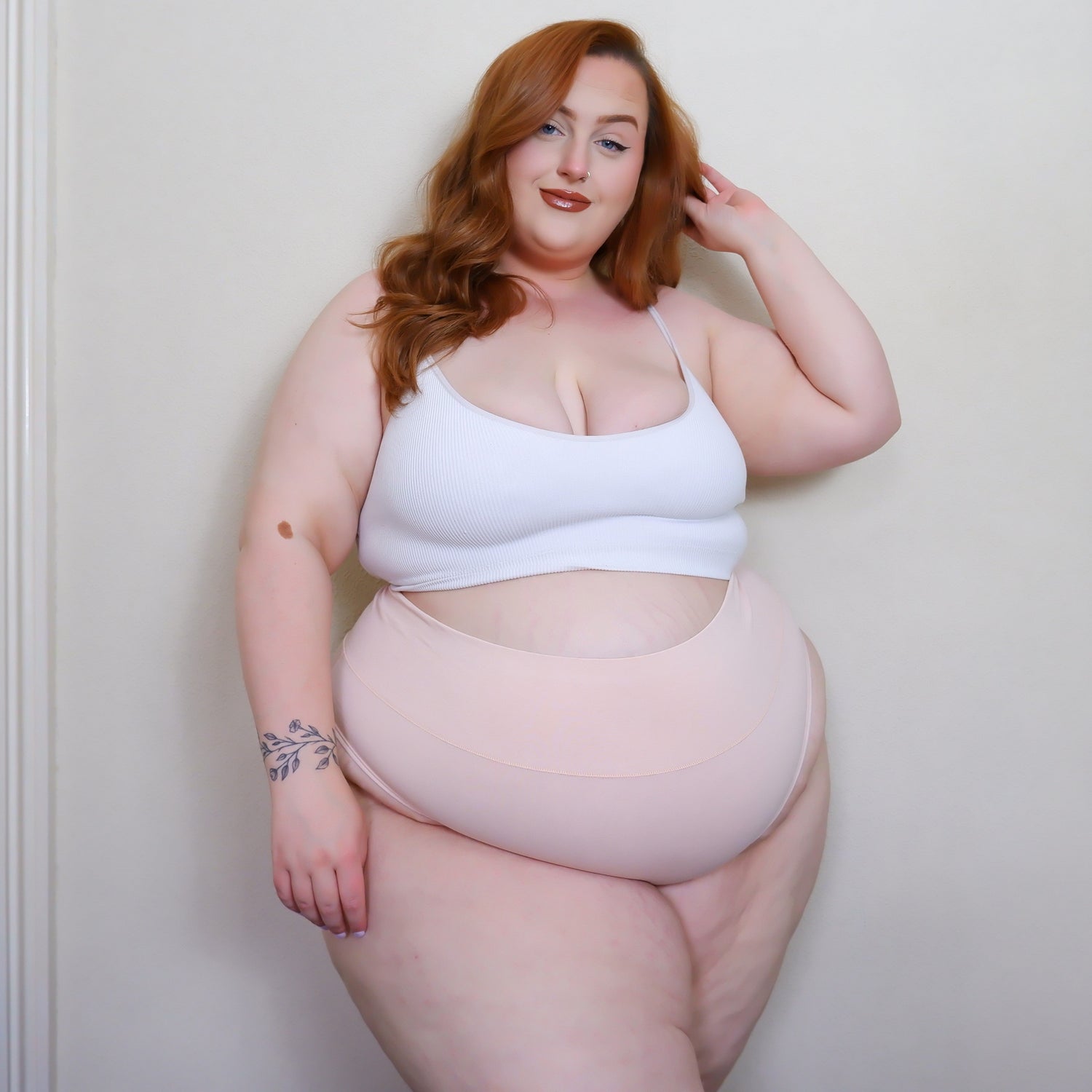 Organic Cotton Cheeky High Leg Panties - Ballet Pink