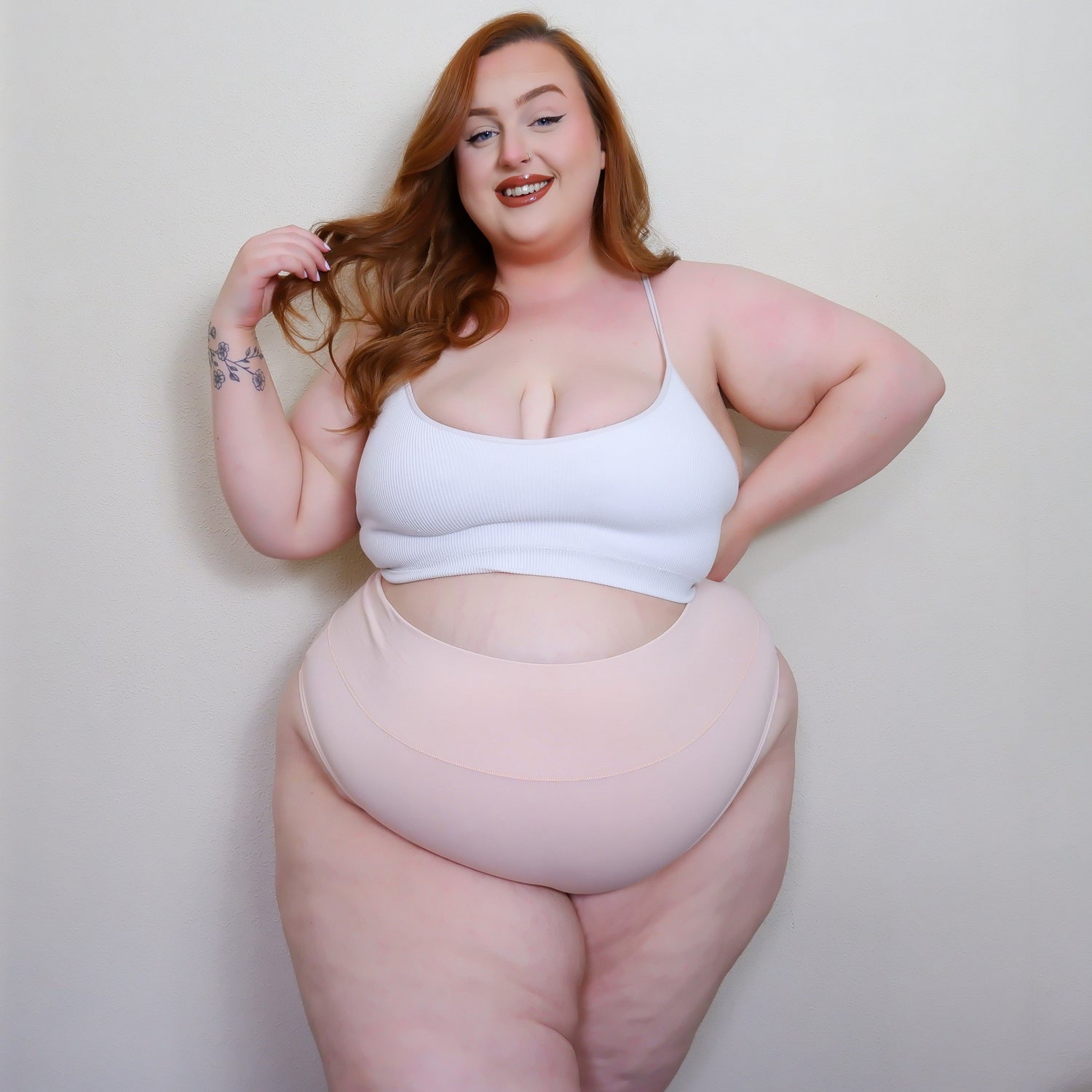 Organic Cotton Cheeky High Leg Panties - Ballet Pink