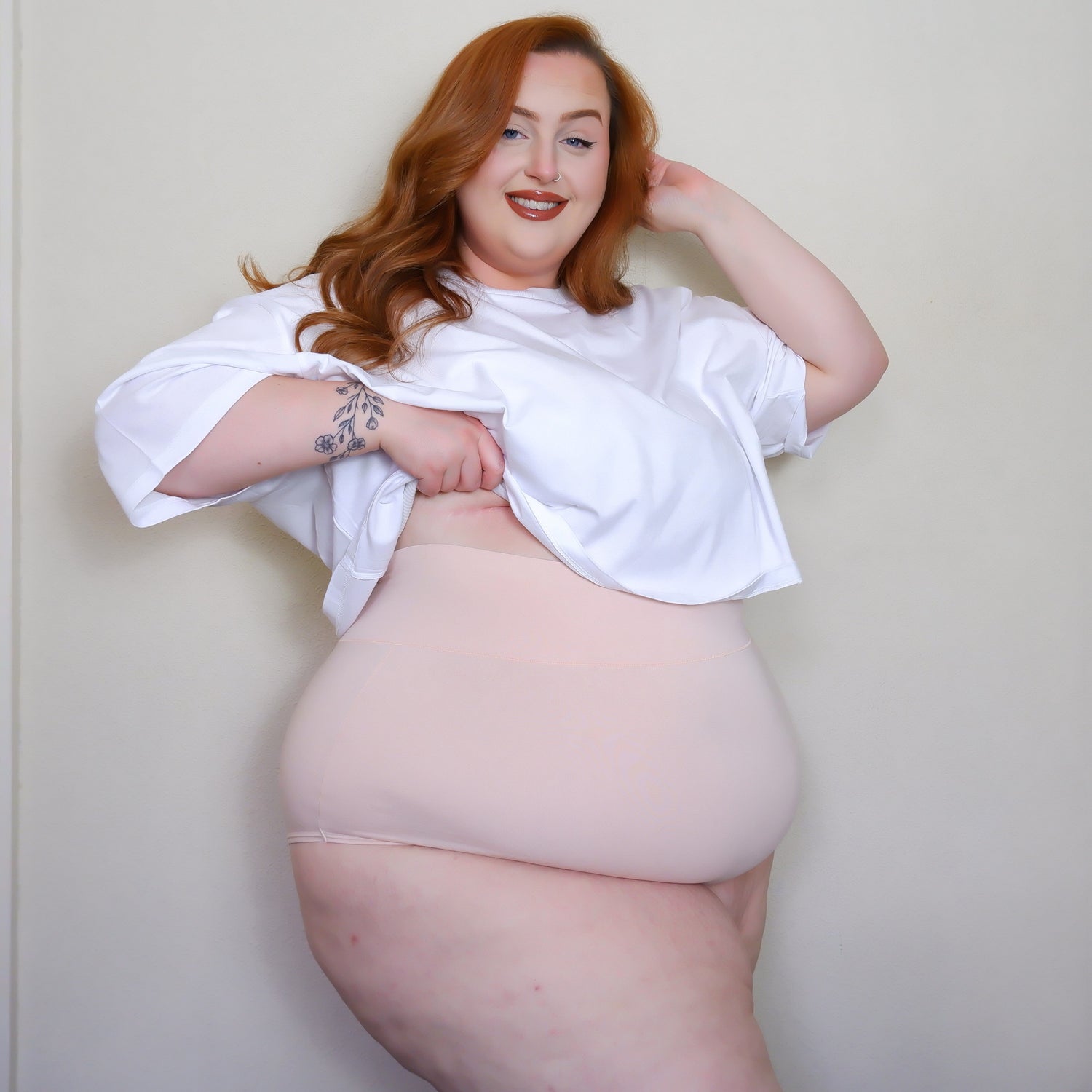 Organic Cotton Super High Waist Panties - Ballet Pink