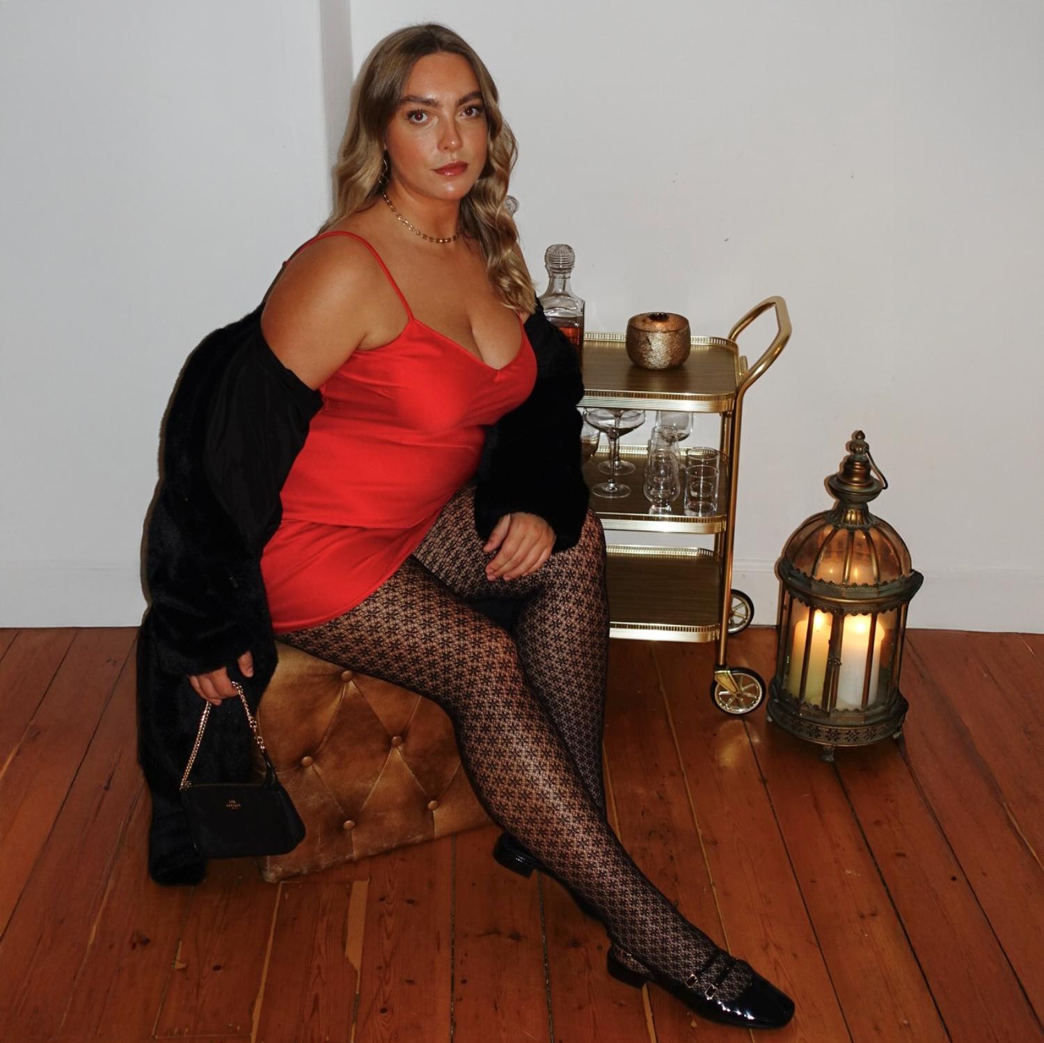 Winter Lace | Fishnet Macramé Snowflake Tights