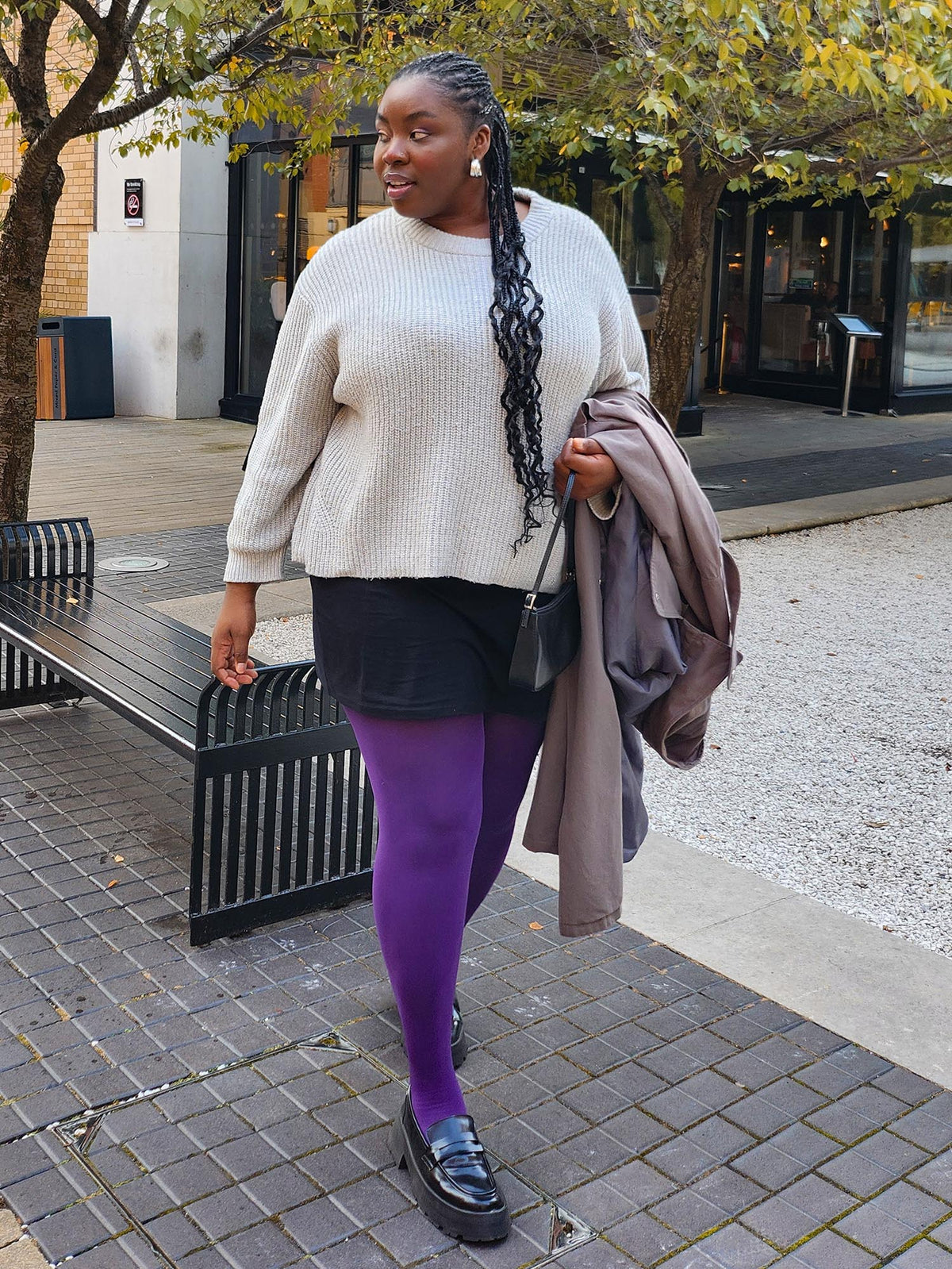 Super Opaque 120 Den Tights - Fancy Darkness
