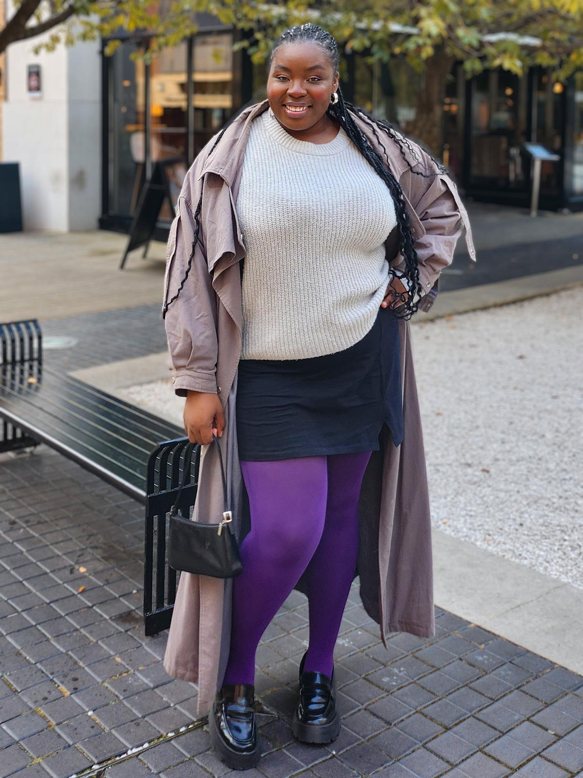 Super Opaque 120 Den Tights - Fancy Darkness