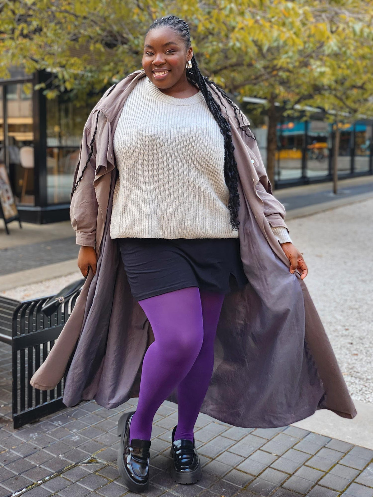 Super Opaque 120 Den Tights - Fancy Darkness