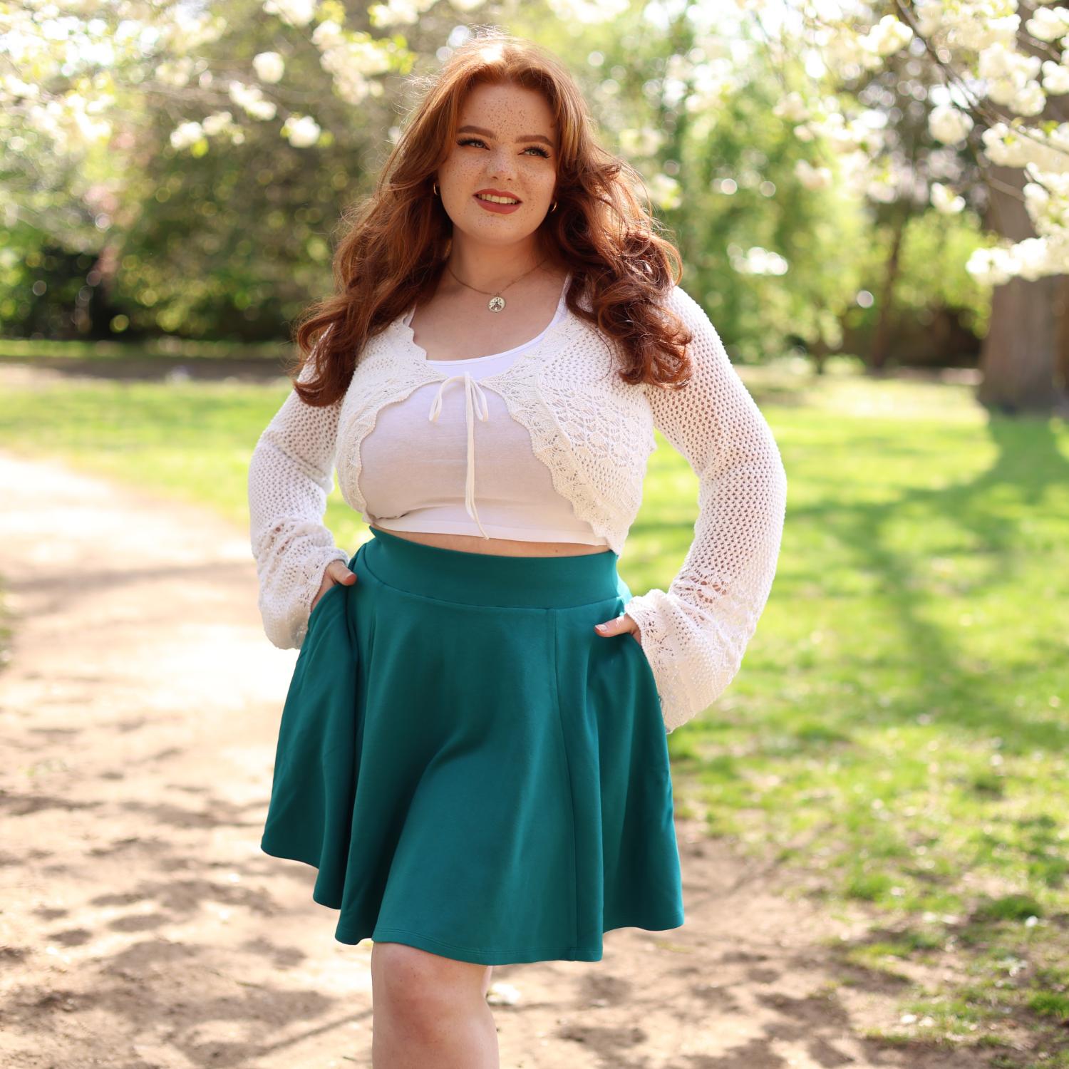 immatereal ocean sain skirt FTサイズ Ocean Teal Mini Skirt with Pockets | sizes 0-34 | Snag – Snag US