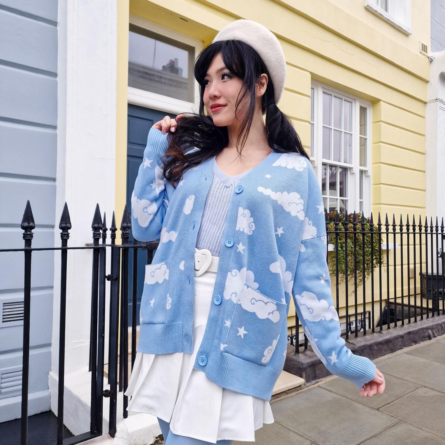 Cotton Rich Cardigan - Cloud