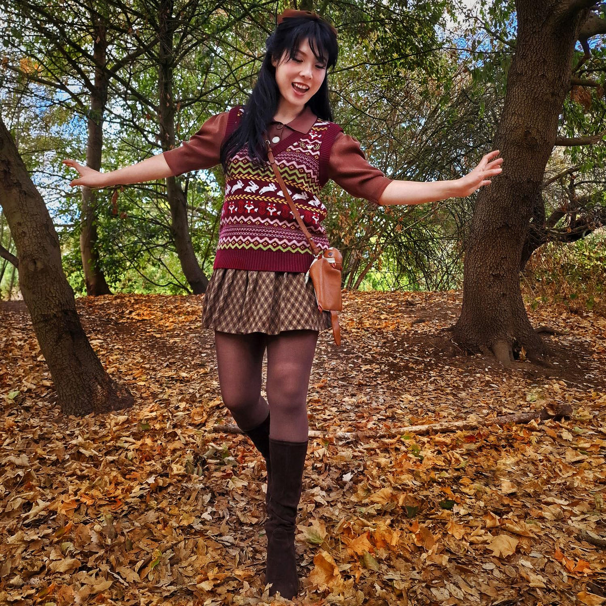 Fair Isle Vest - Woodland Adventure - Multi Color