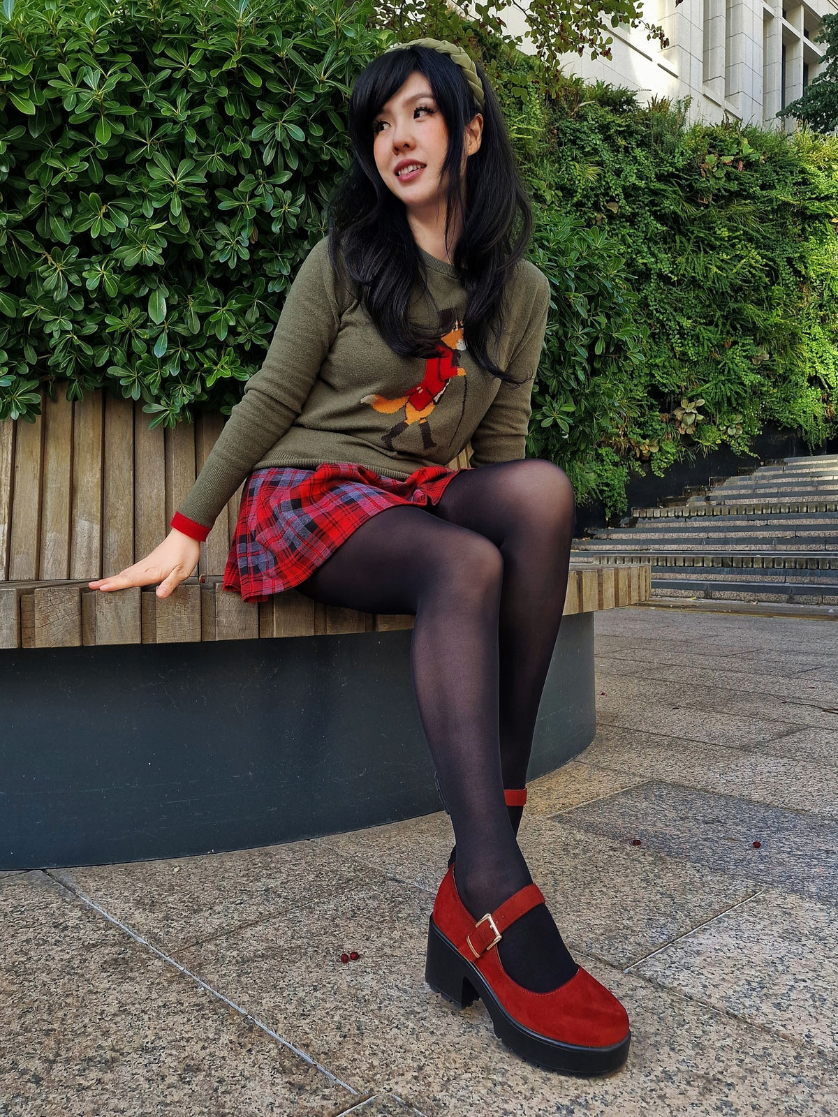 Semi-Opaque 50 Den Tights - Black