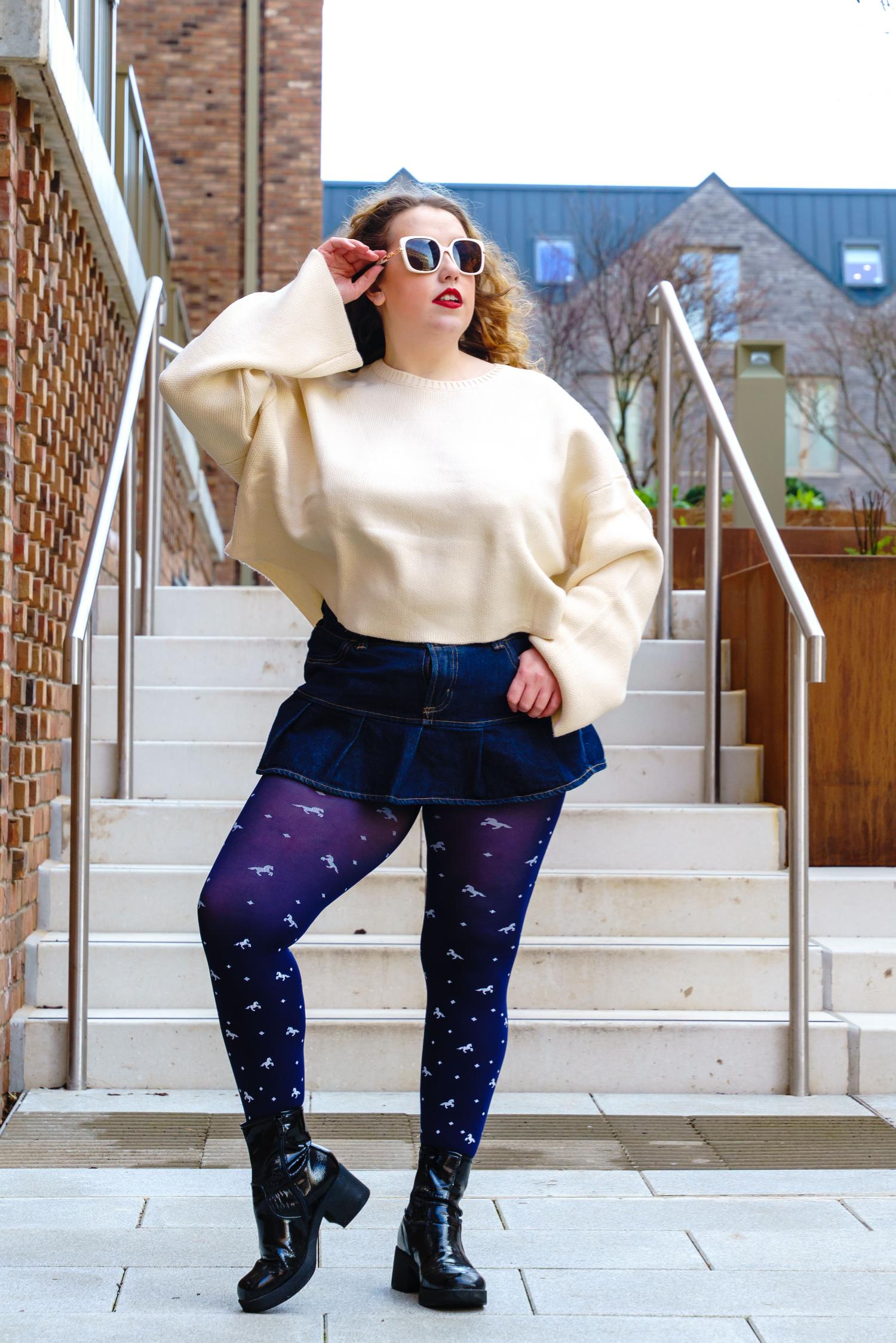 Opaque Tights - Dinky Horses