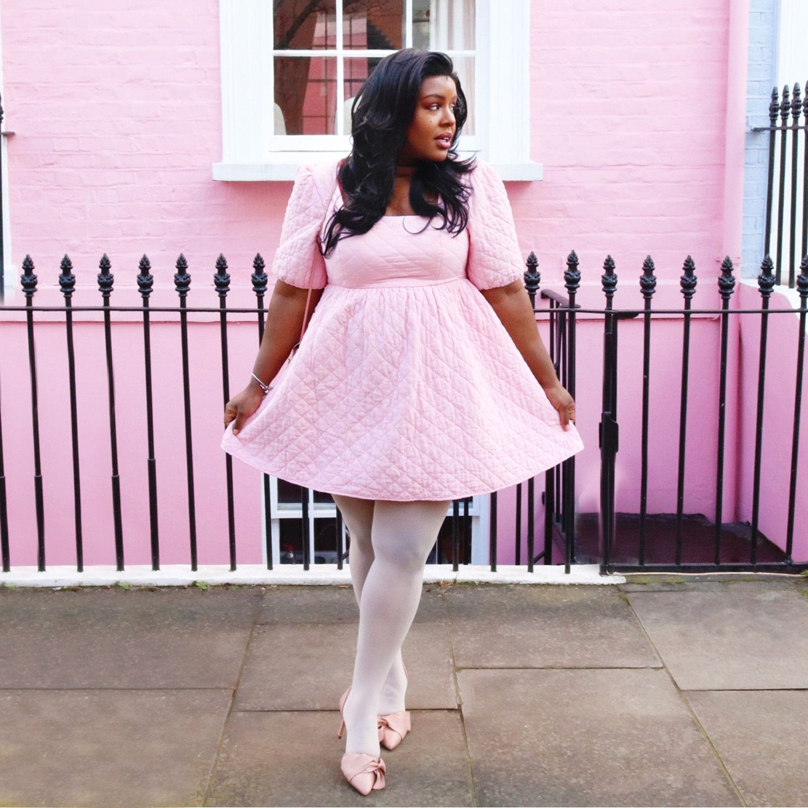 pink dress tights Pink Party Dress