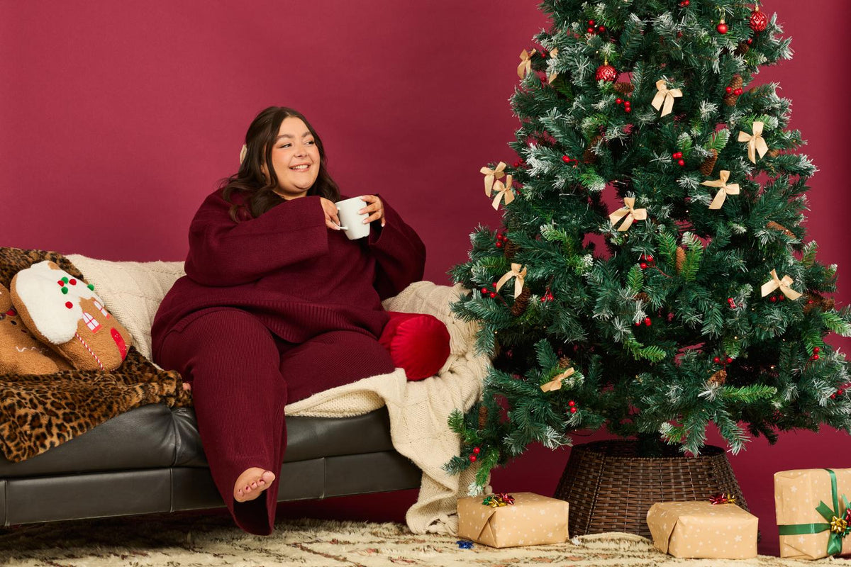 Knit Longline Jumper - Roast