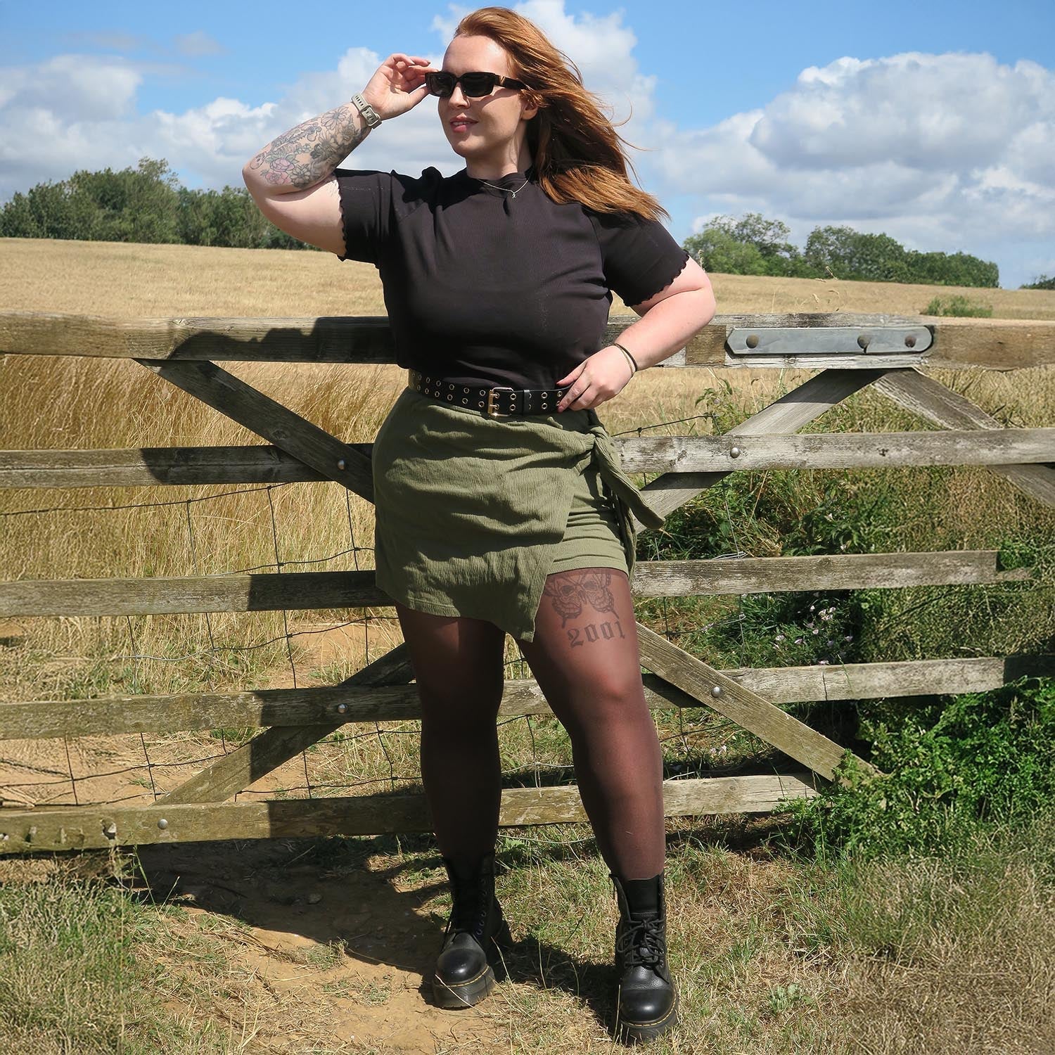 Semi-Opaque 50 Den Halo Tights - Praline