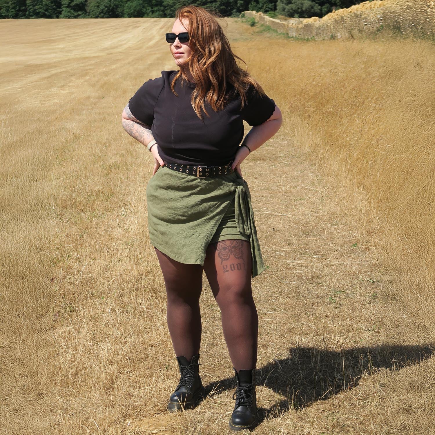 Semi-Opaque 50 Den Halo Tights - Praline