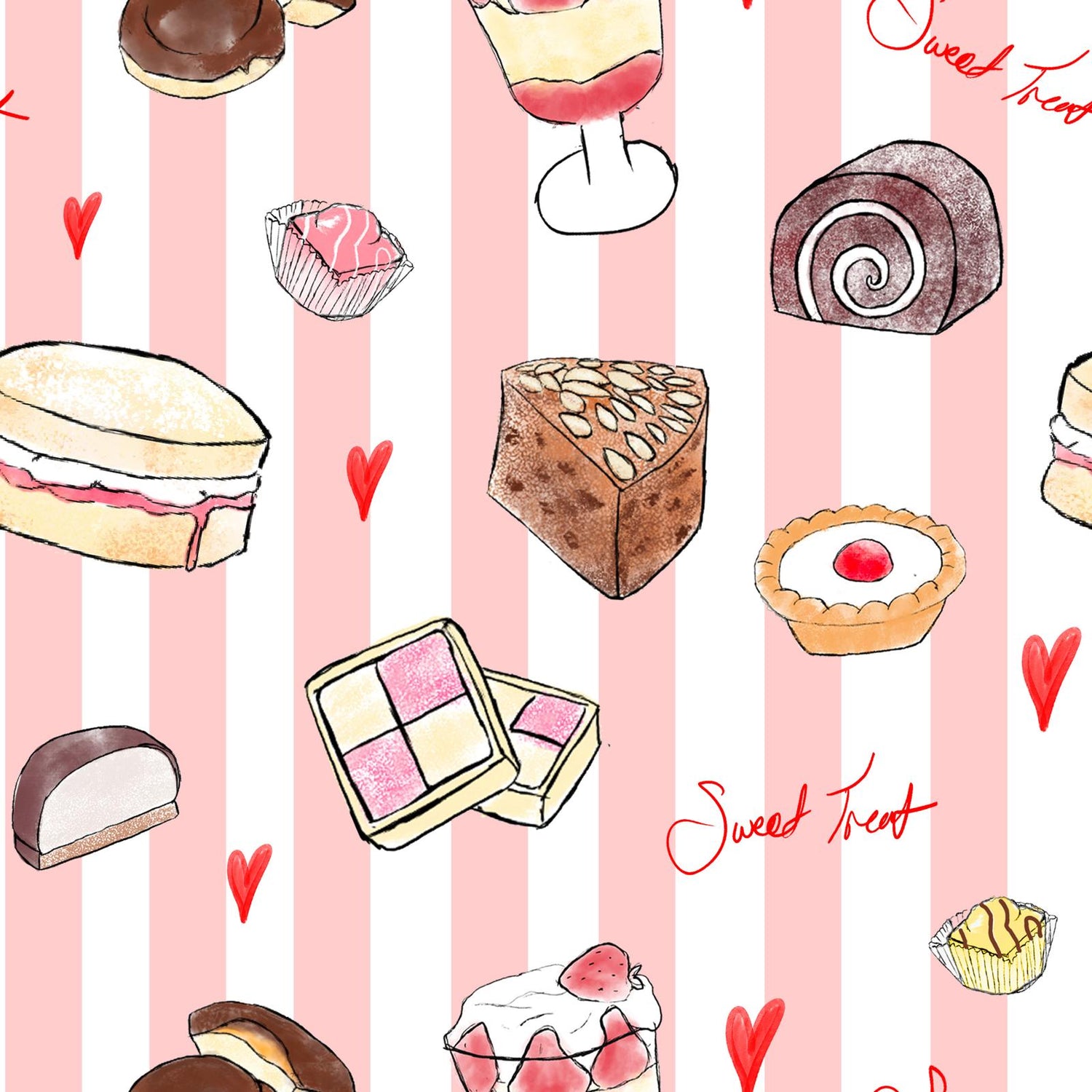 Organic Cotton PJ Boxy Tee - Sweet Treat