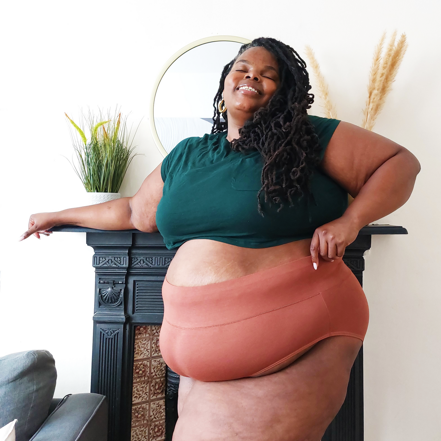 Organic Cotton Full Brief Panties - Root Beer