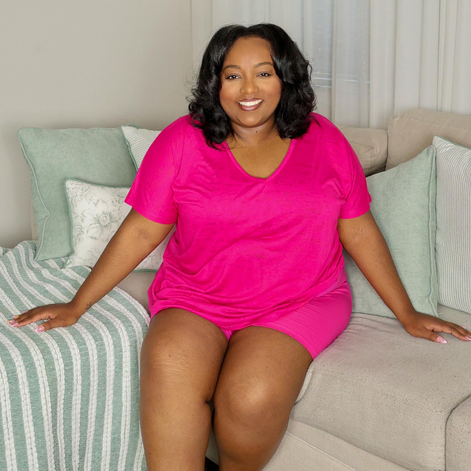 Organic Cotton Femme Boxer Shorts - Barbara